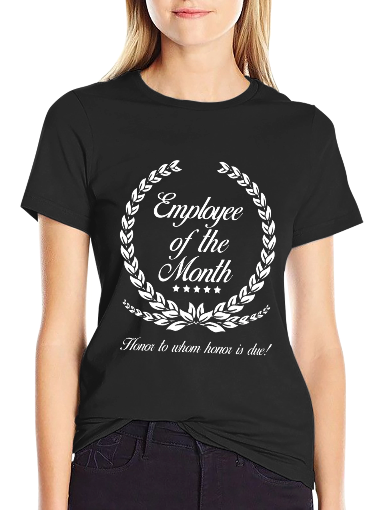Employee of the Month Black Graphic Tee