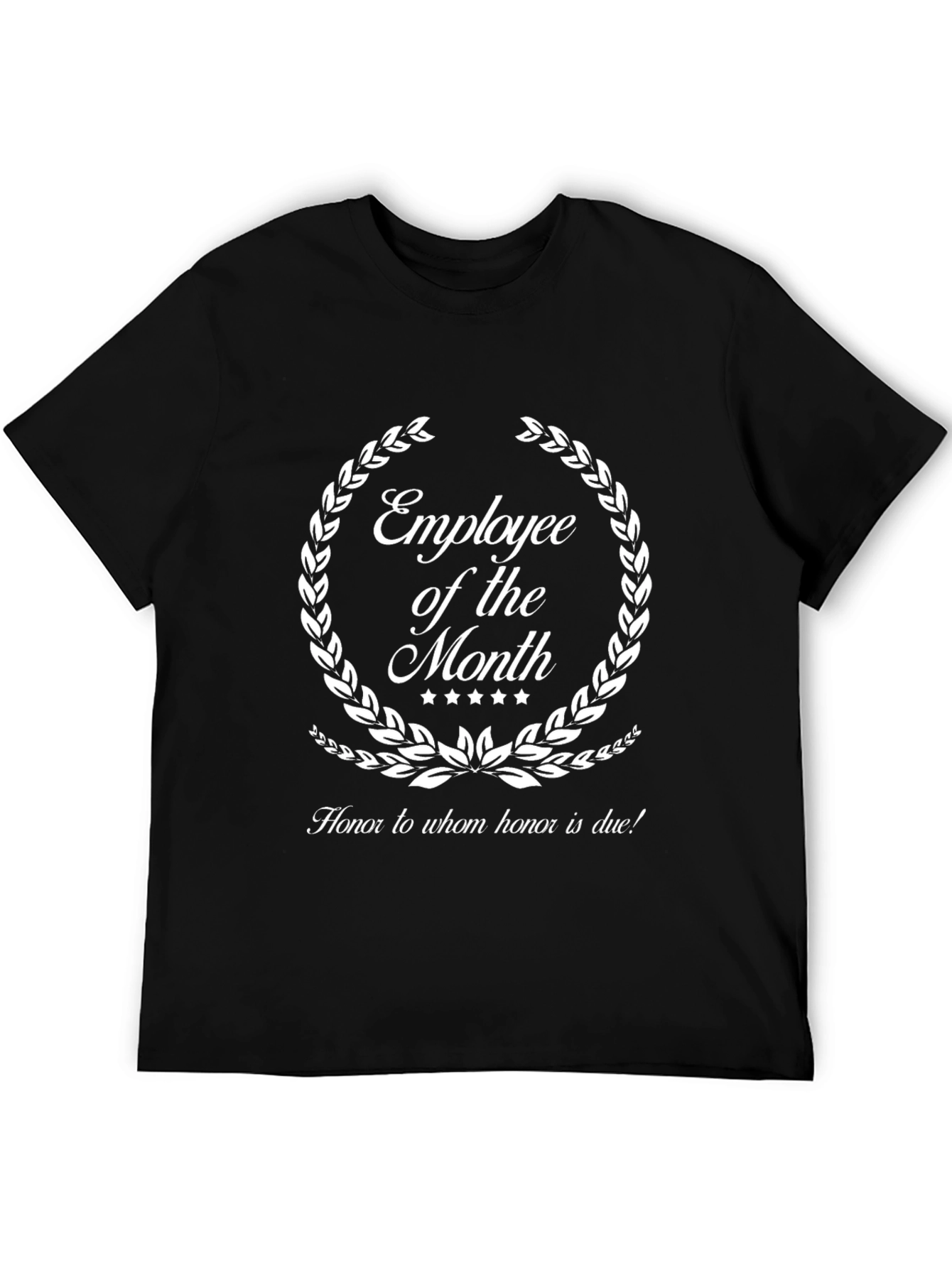 Employee of the Month Black Graphic Tee
