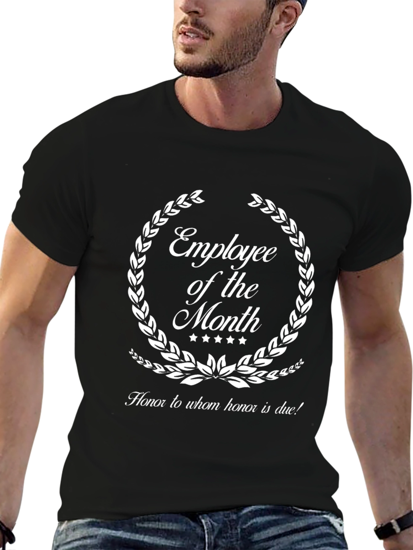 Employee of the Month Black Graphic Tee
