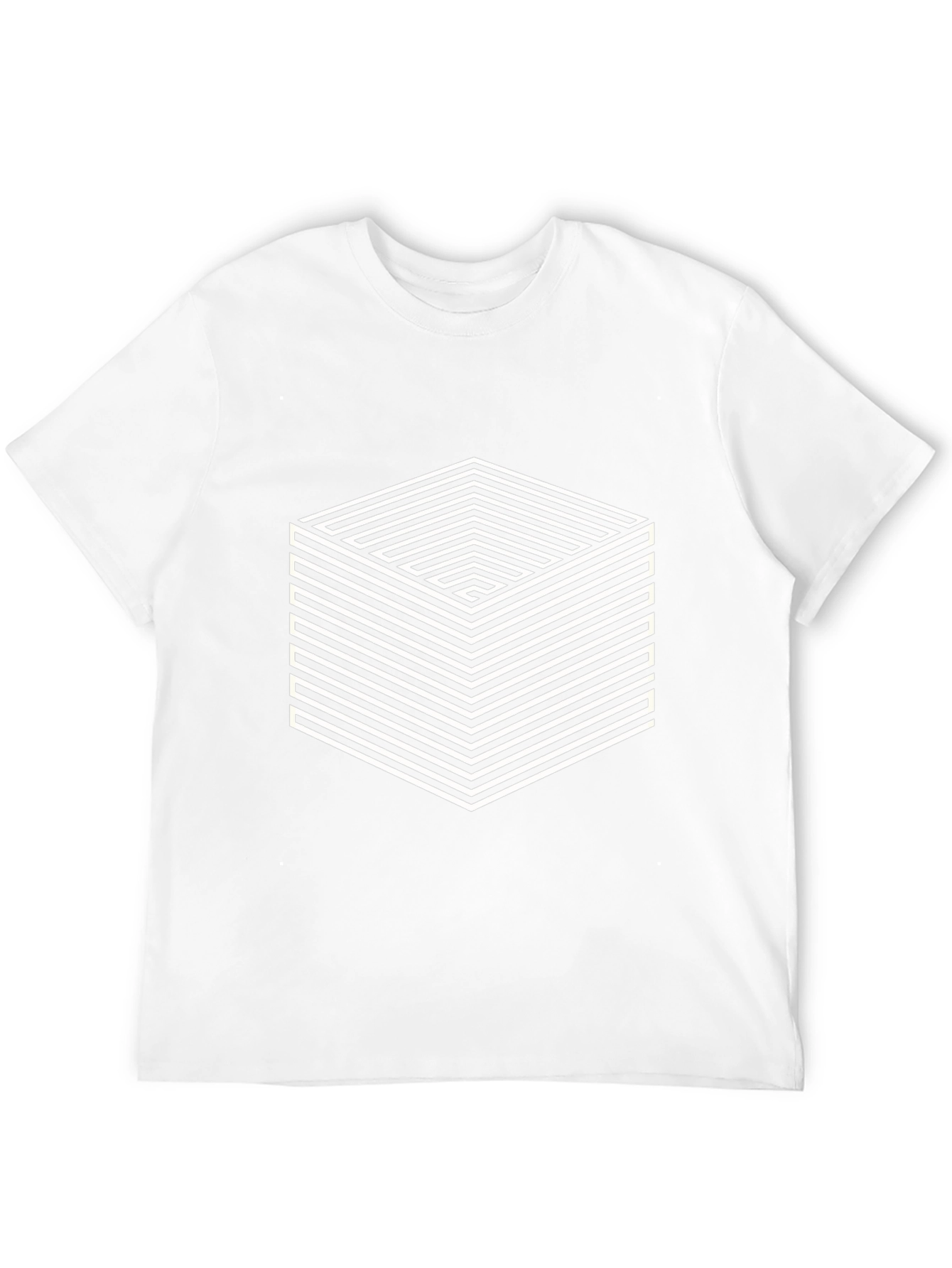 Optical Illusion Cube Graphic Tee