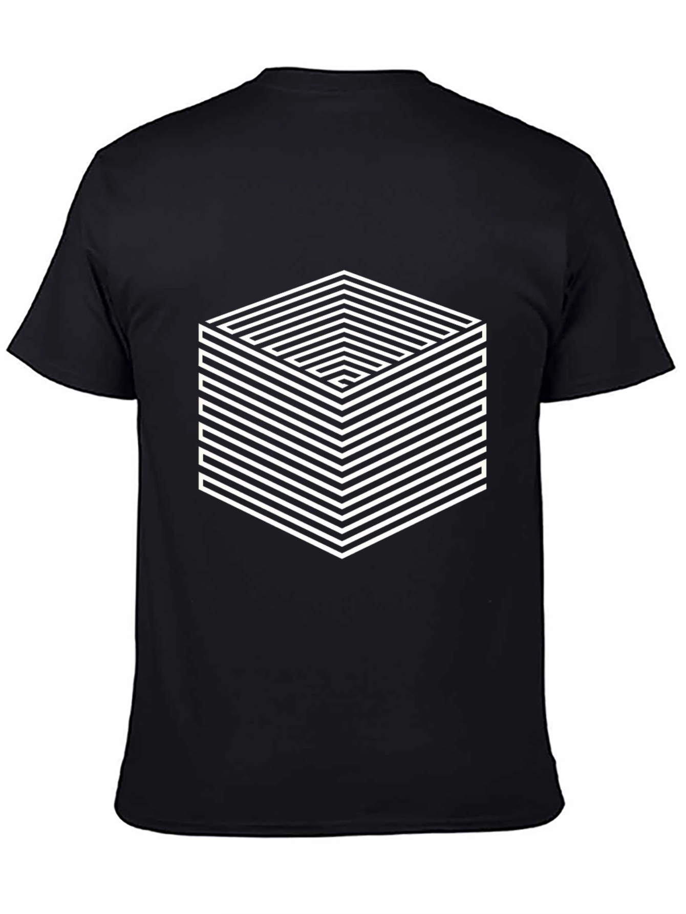 Optical Illusion Cube Graphic Tee