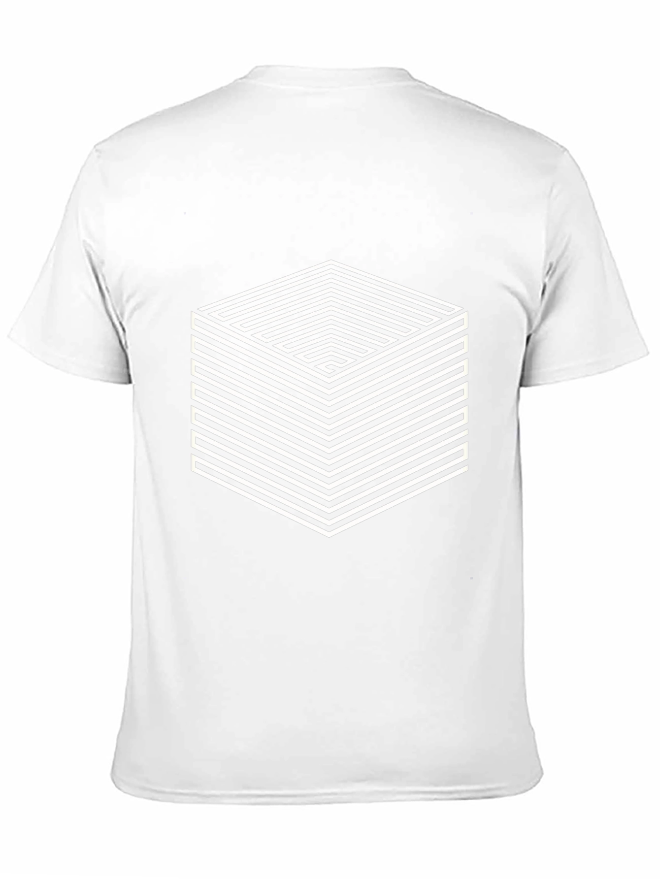 Optical Illusion Cube Graphic Tee