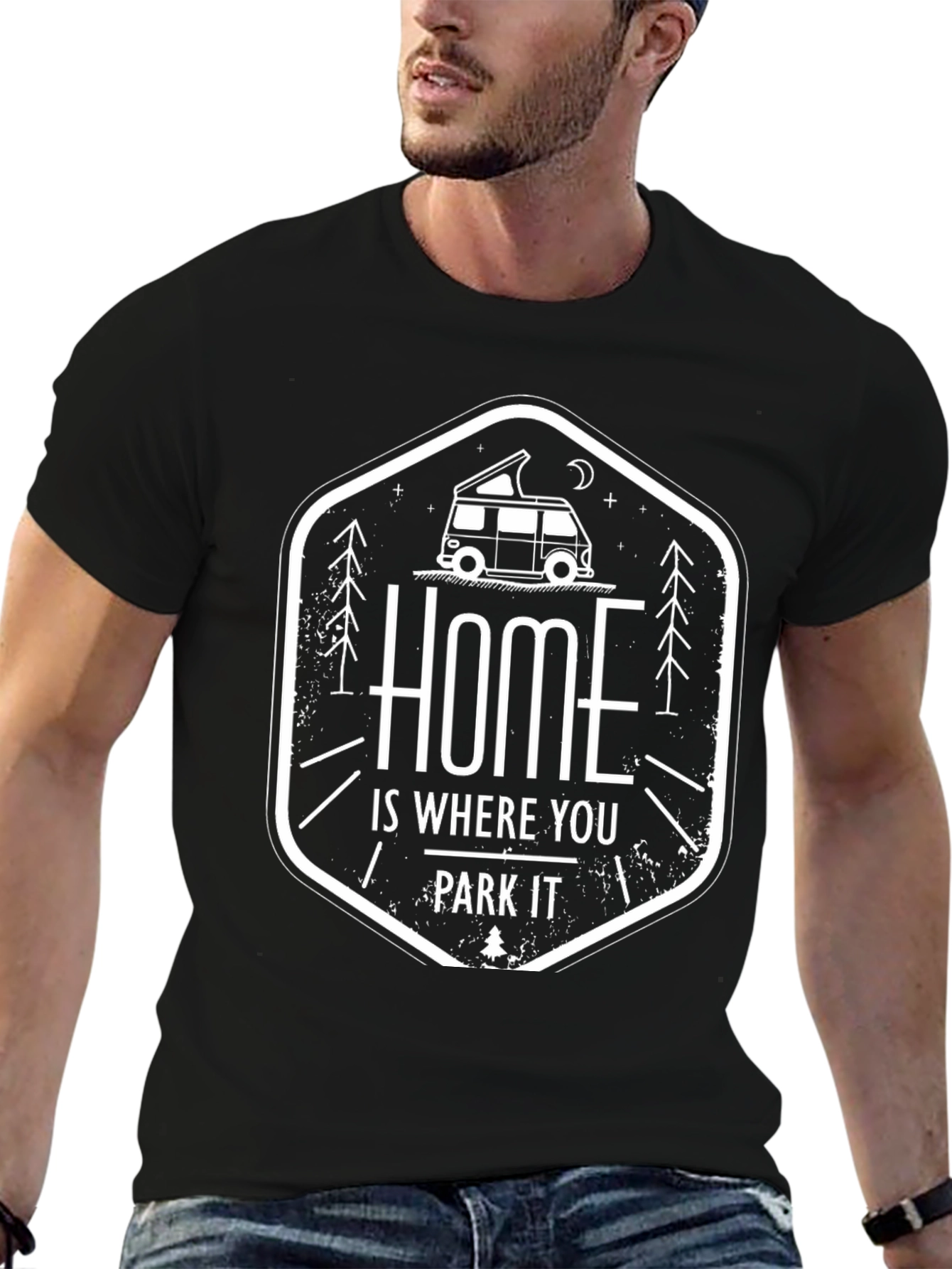 Home is Where You Park It Camping T-Shirt