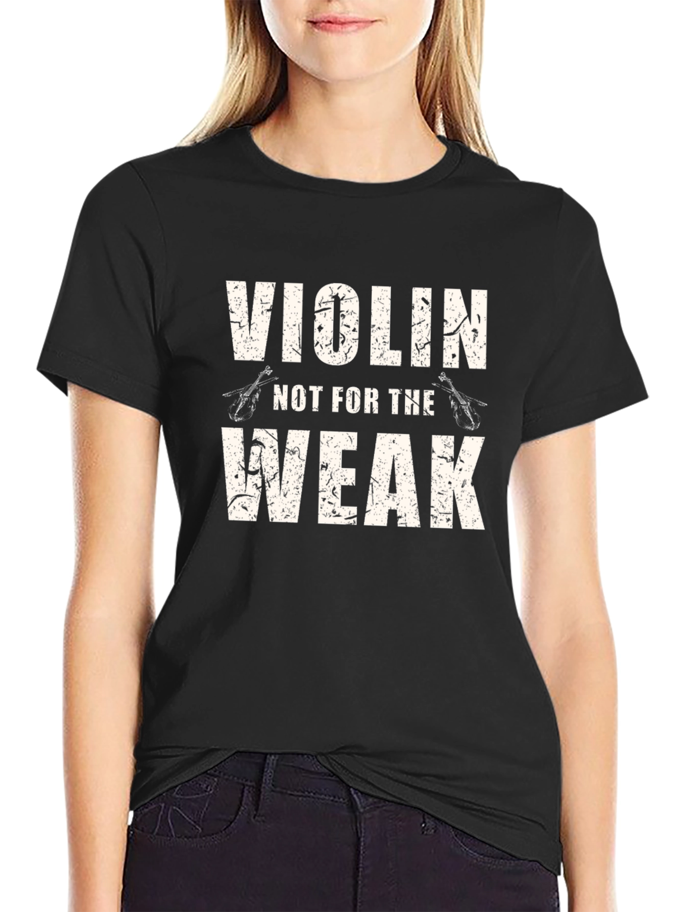 Violin Not For The Weak Graphic Tee