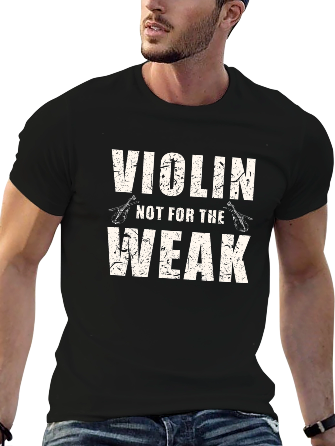 Violin Not For The Weak Graphic Tee