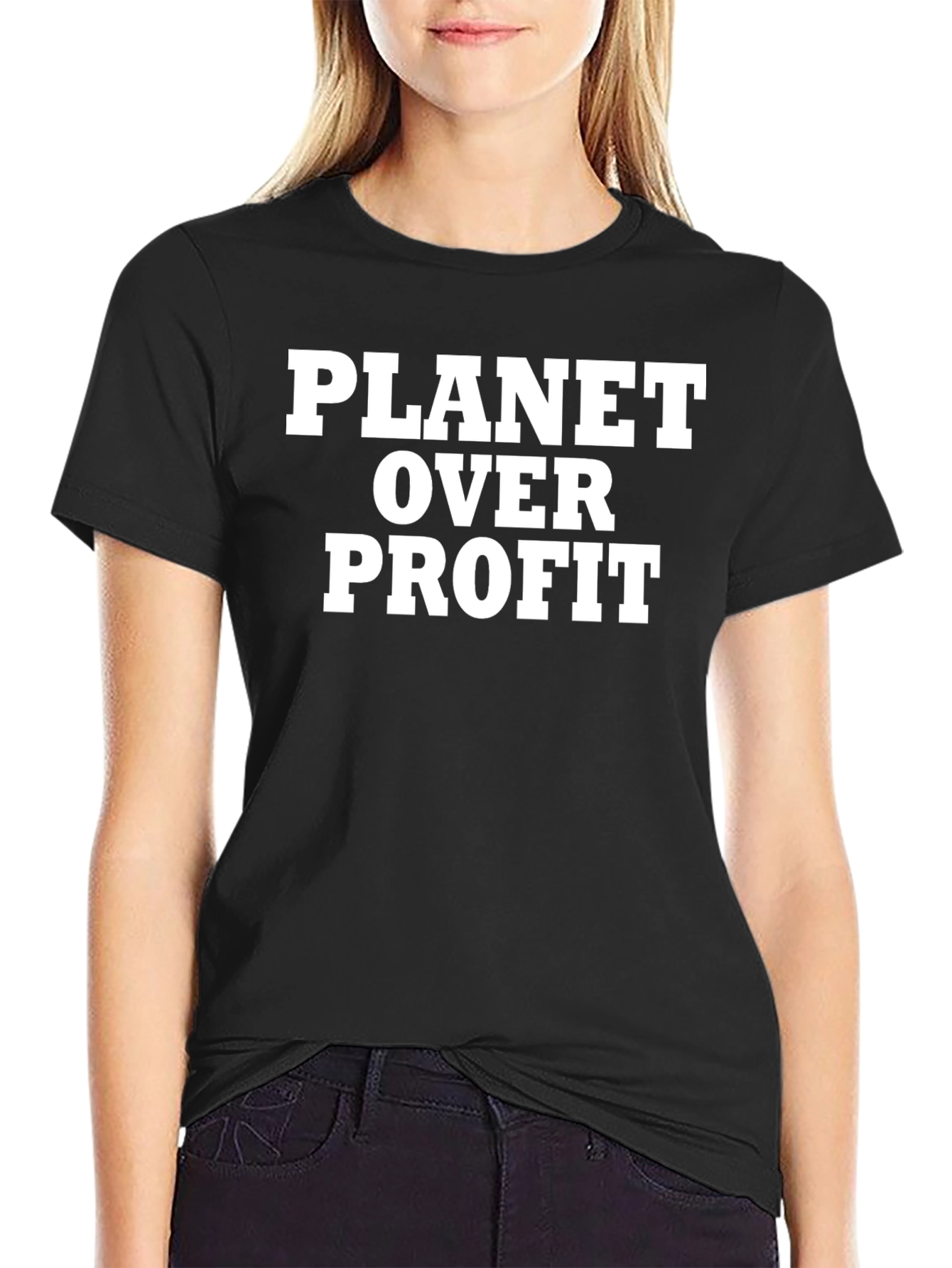 Planet Over Profit Tee - Black Activist T-Shirt