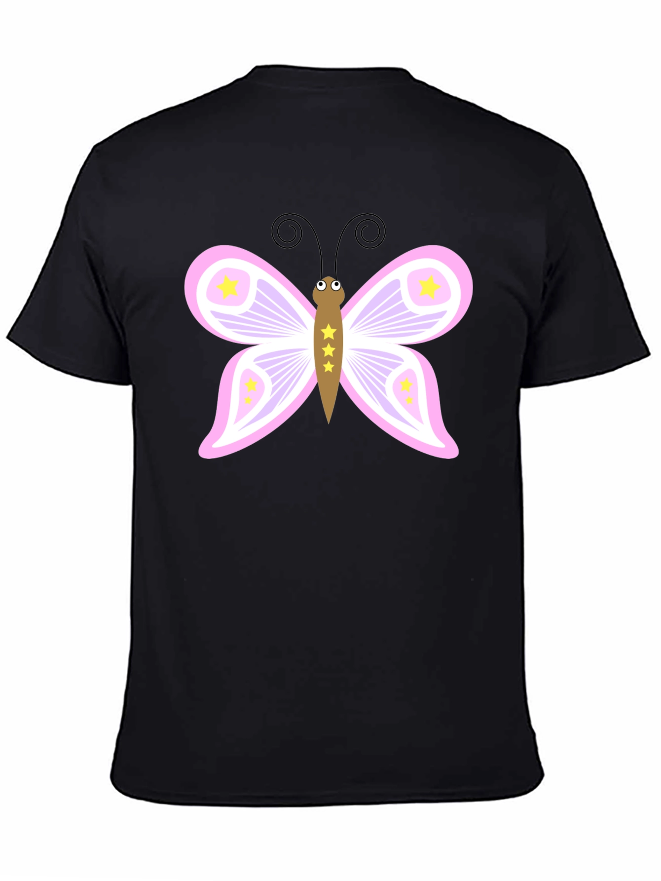 Butterfly Graphic Black Tee