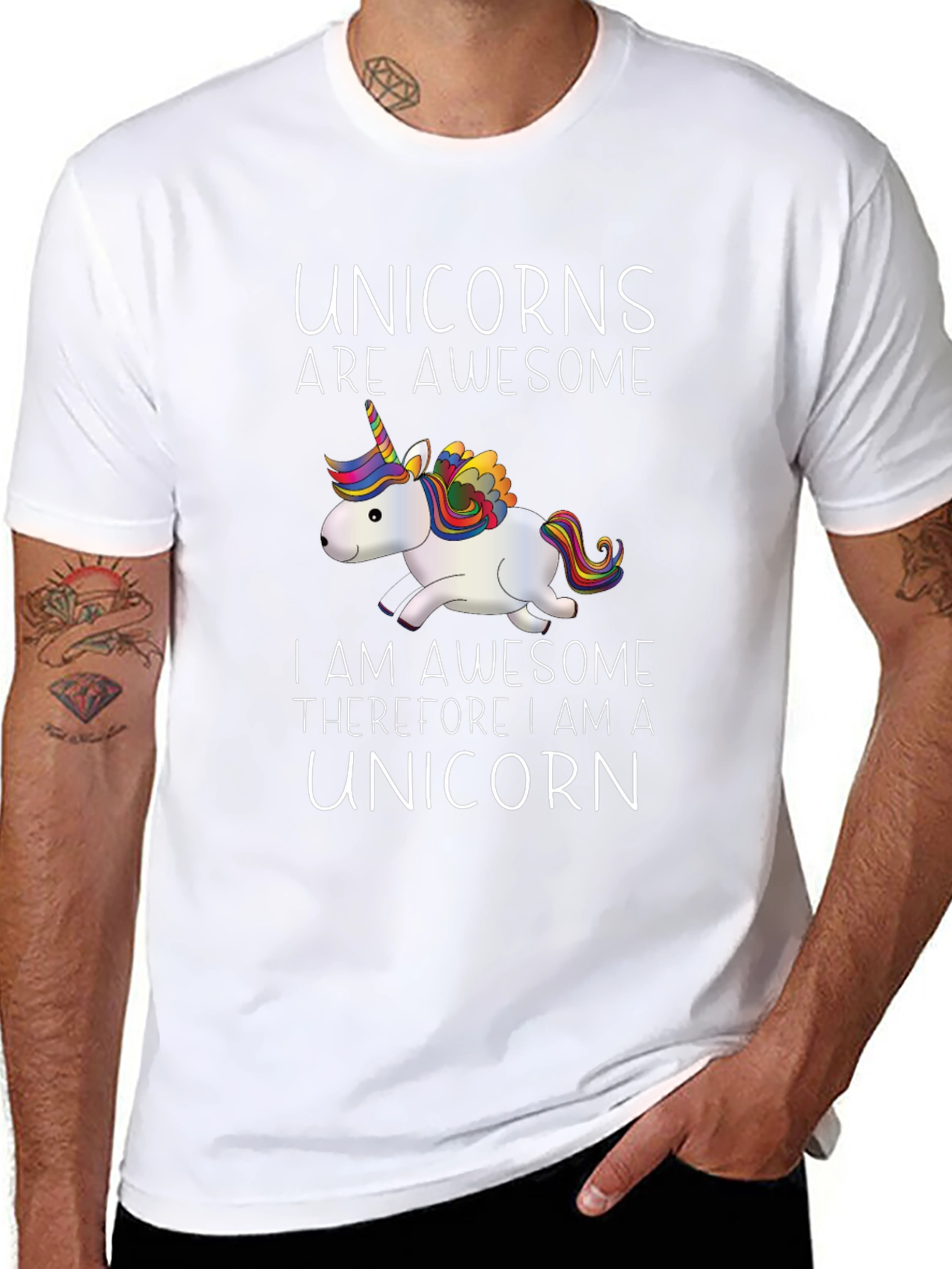 Unicorns Are Awesome Graphic T-Shirt