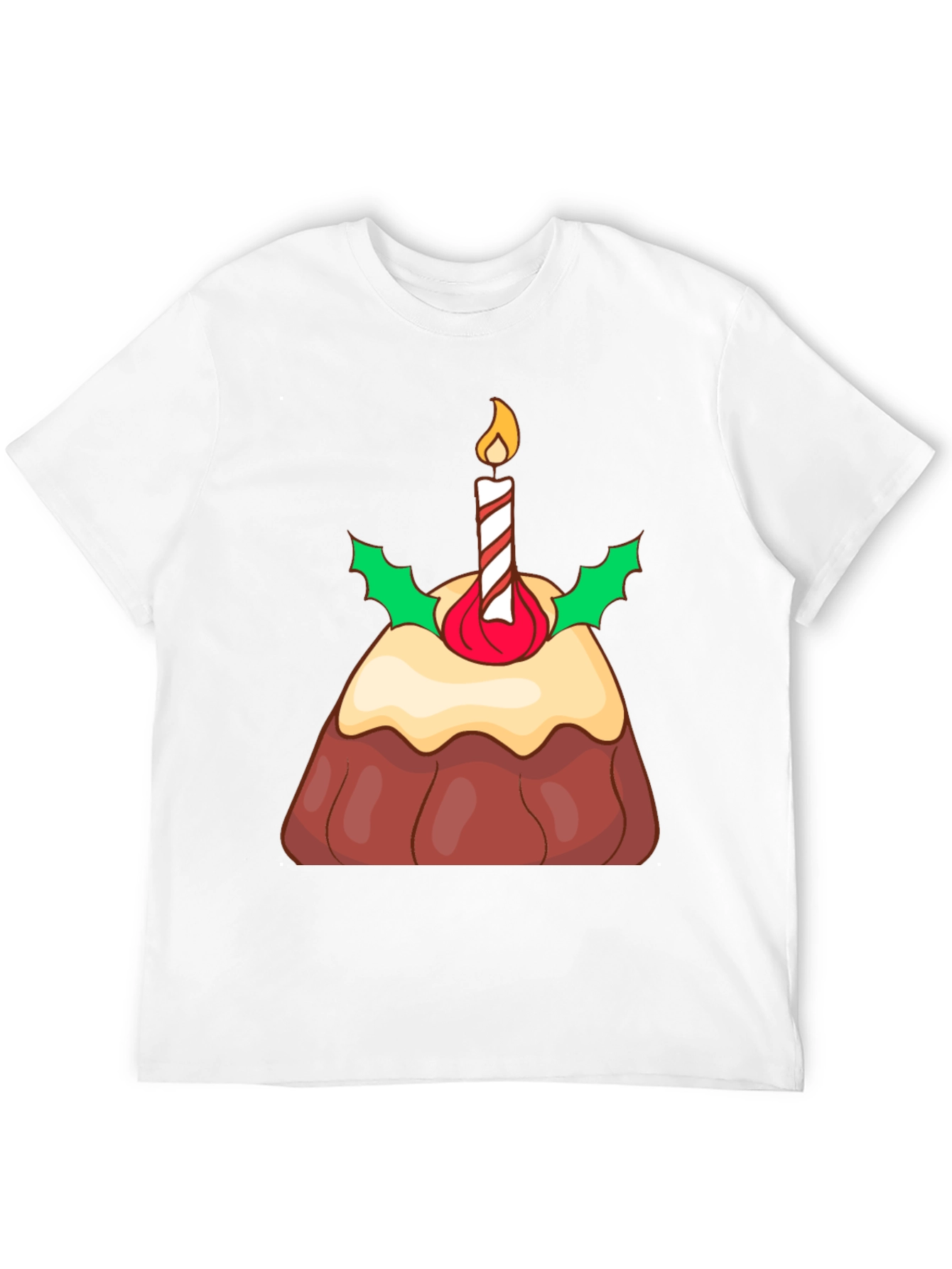 Festive Christmas Pudding Graphic T-Shirt