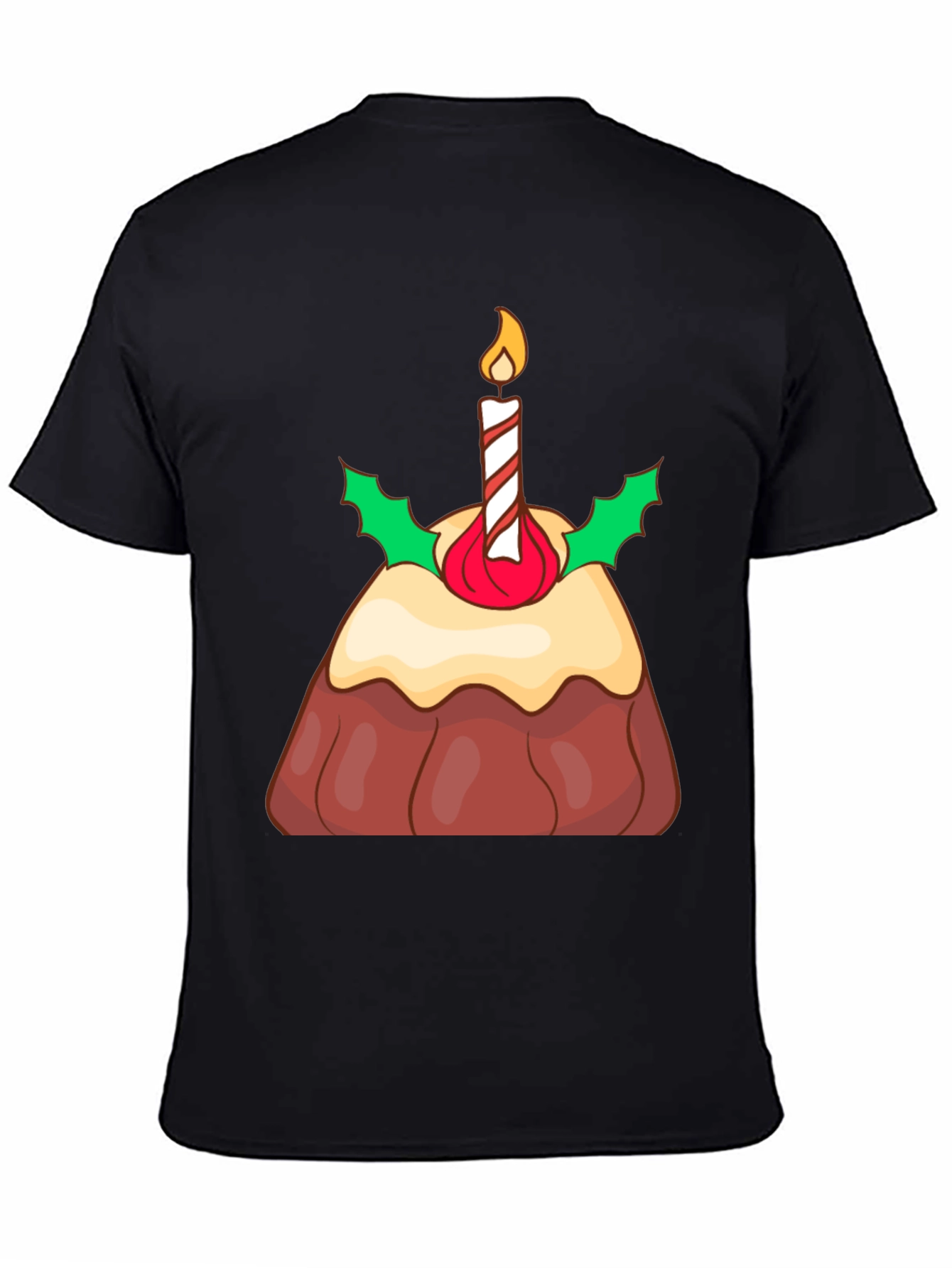 Festive Christmas Pudding Graphic T-Shirt