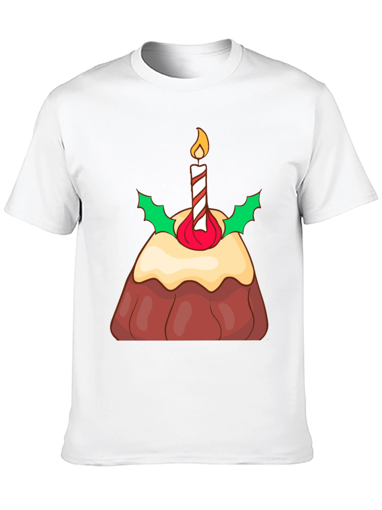 Festive Christmas Pudding Graphic T-Shirt