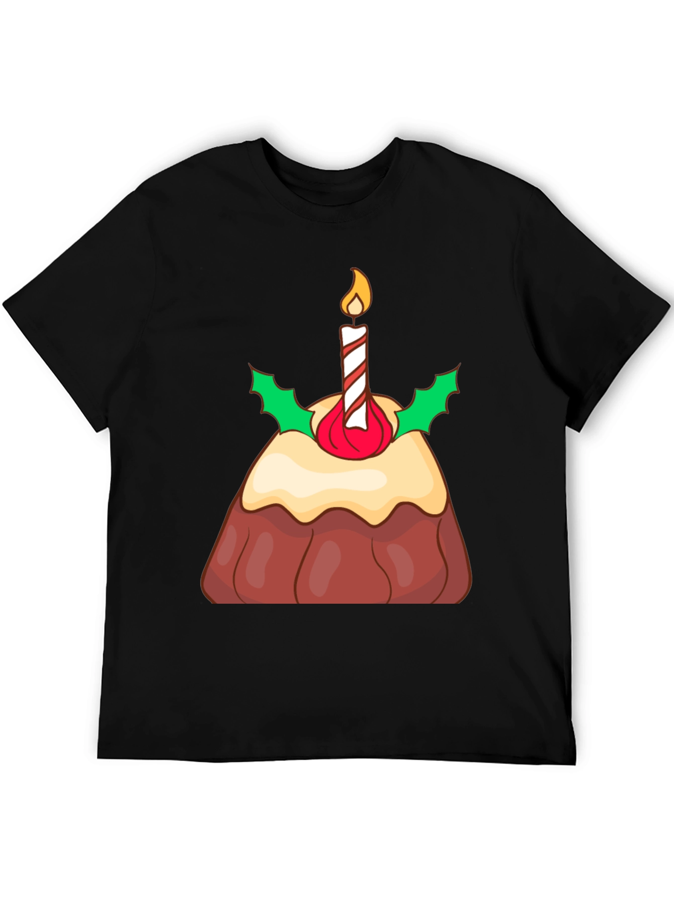 Festive Christmas Pudding Graphic T-Shirt