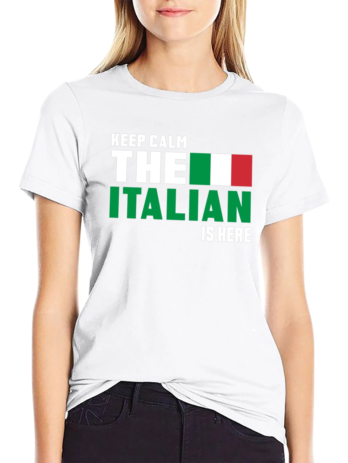 Keep Calm Italian Is Here Graphic T-Shirt