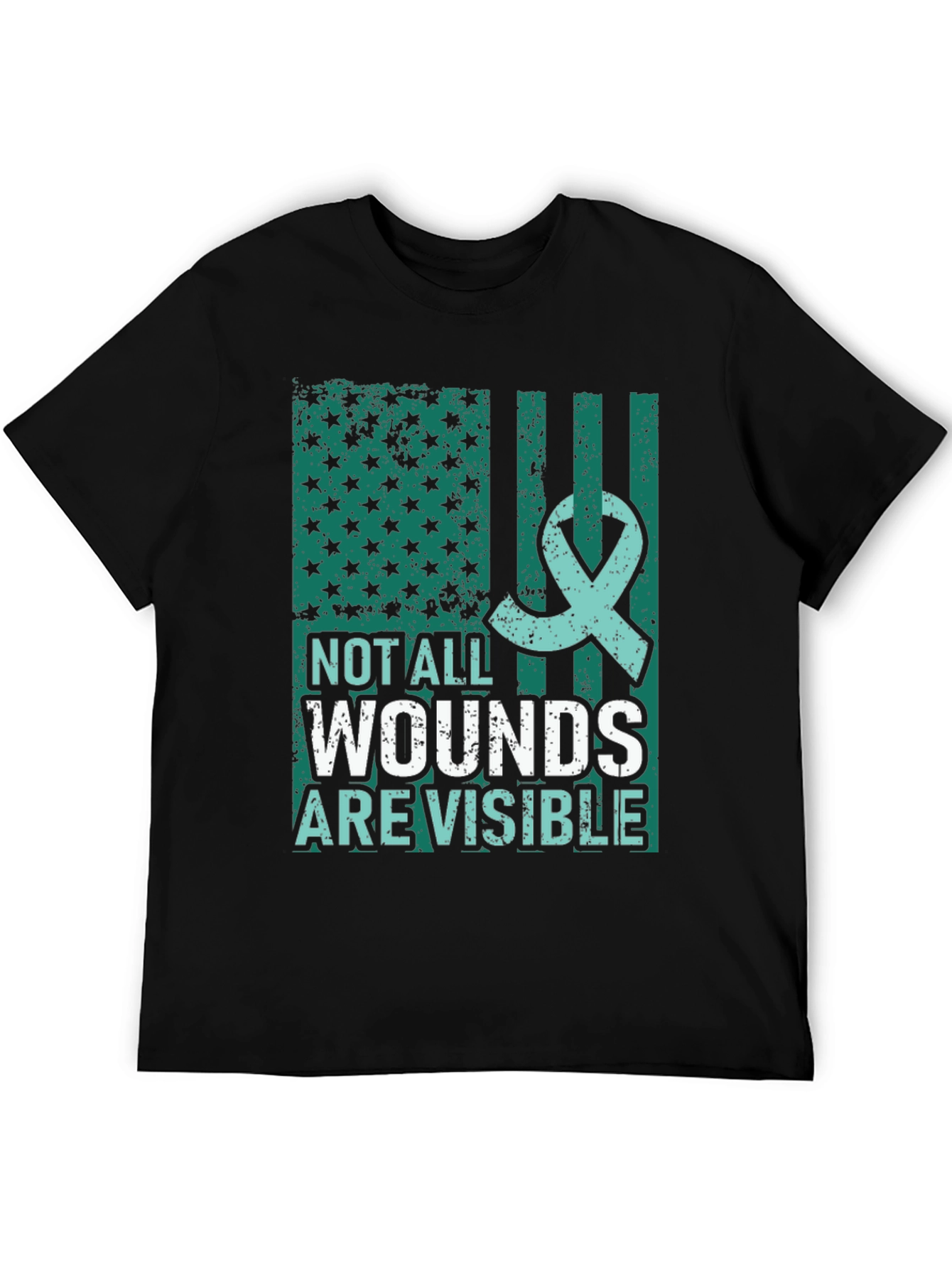 Not All Wounds Are Visible Mental Health Awareness T-Shirt