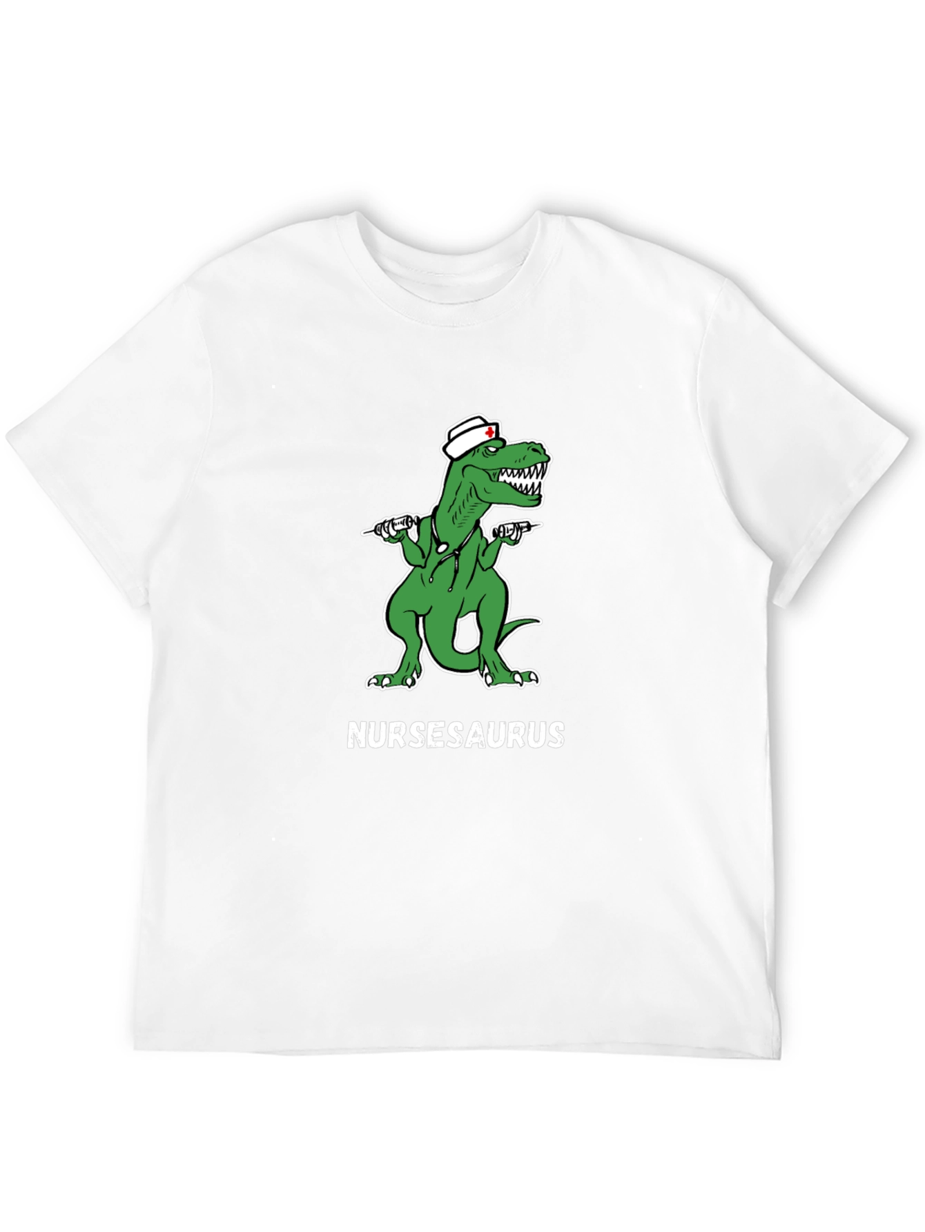 Nursasaurus T-Shirt - Funny Nurse Dino Tee