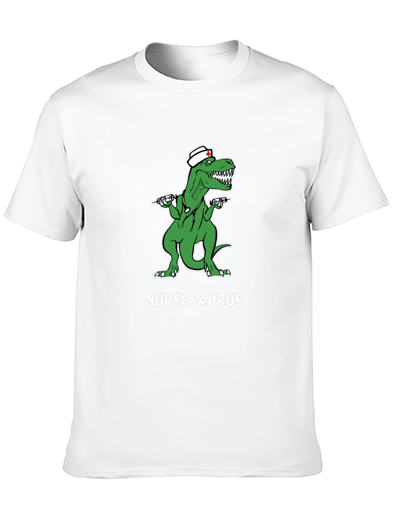 Nursasaurus T-Shirt - Funny Nurse Dino Tee
