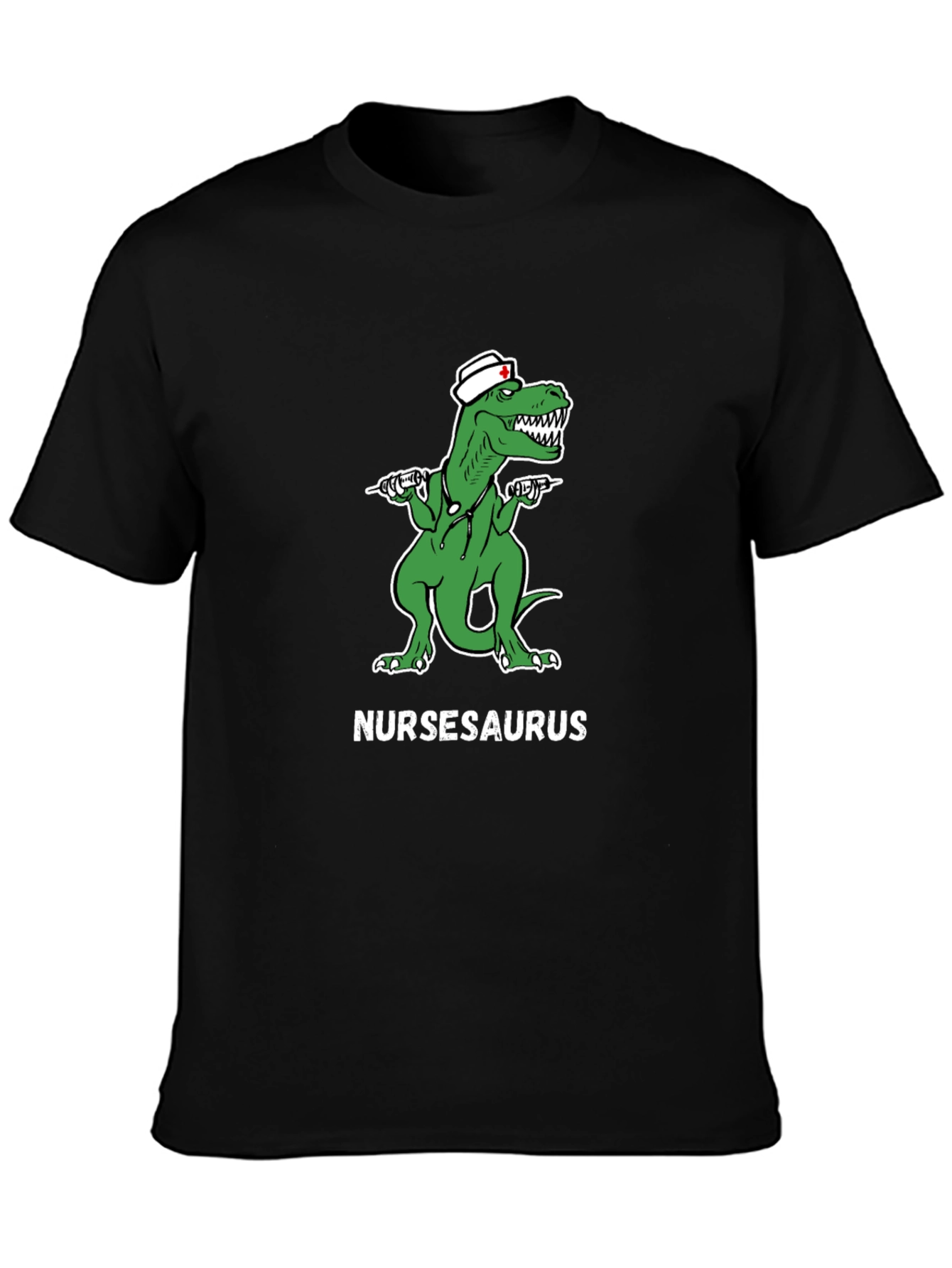 Nursasaurus T-Shirt - Funny Nurse Dino Tee