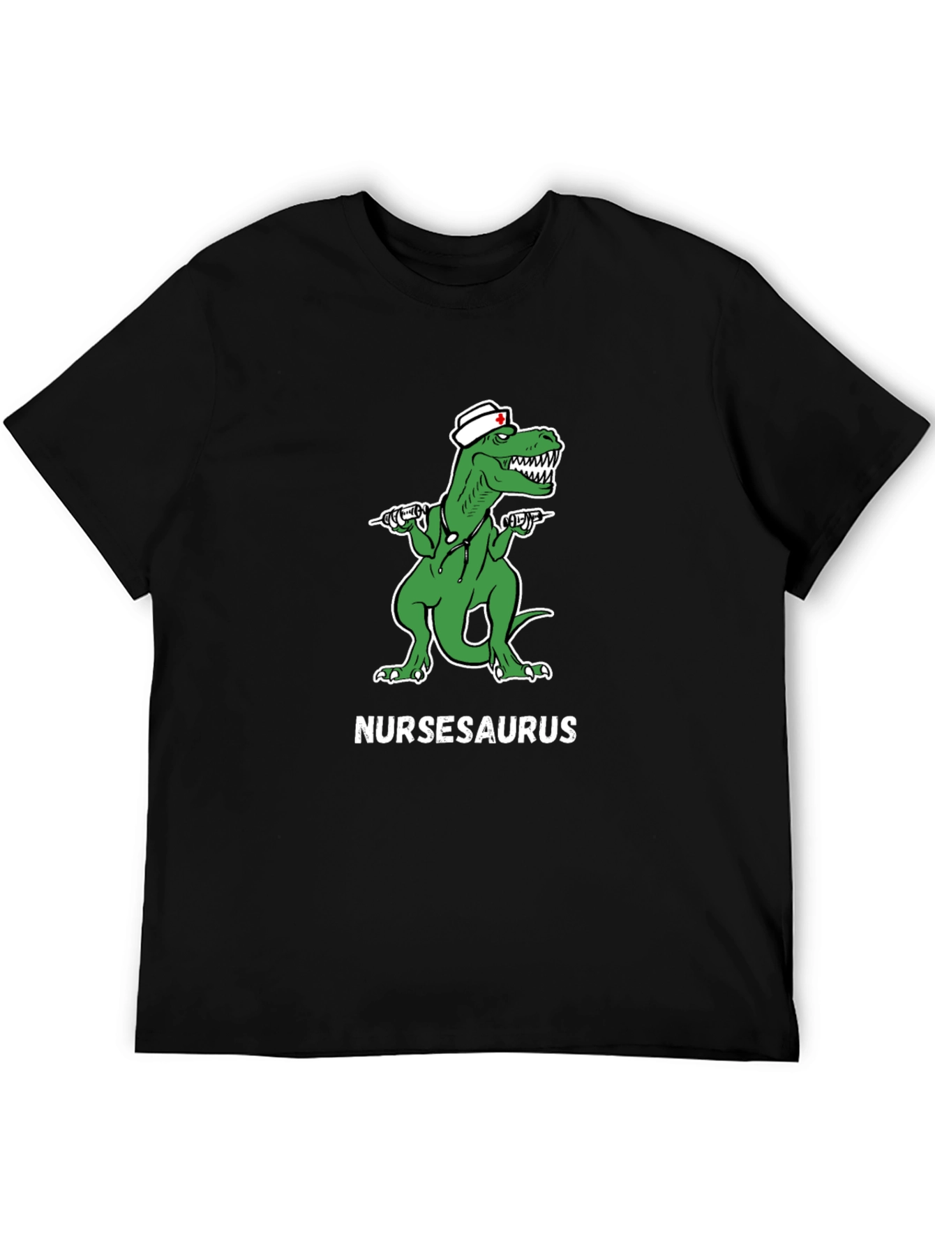 Nursasaurus T-Shirt - Funny Nurse Dino Tee
