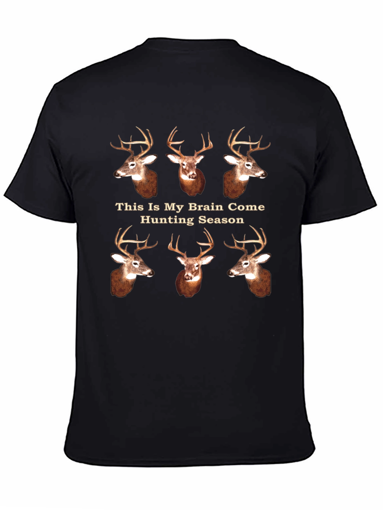 Hunting Season Brain T-Shirt - Deer Hunter Tee