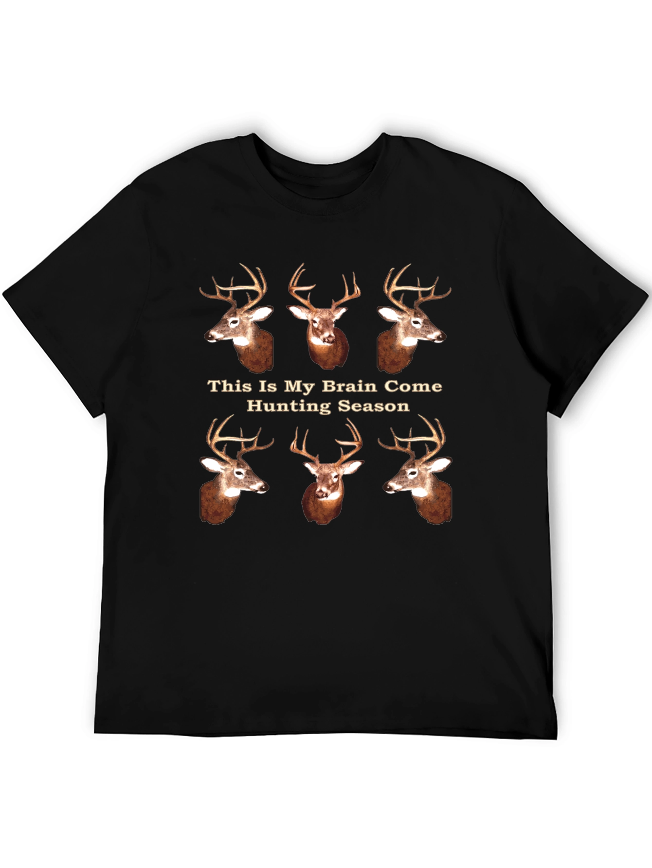 Hunting Season Brain T-Shirt - Deer Hunter Tee