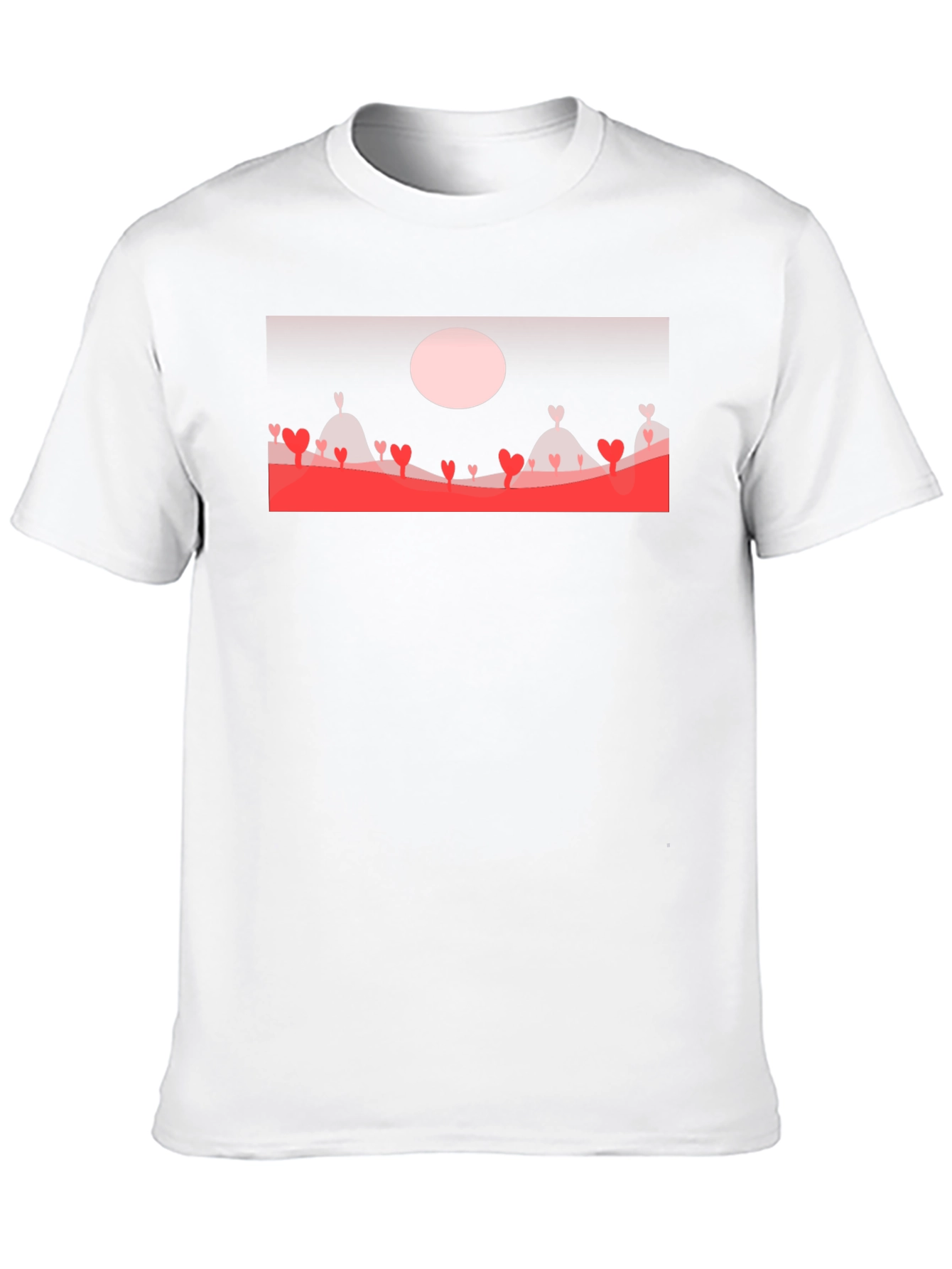 Romantic Heart Landscape T-Shirt