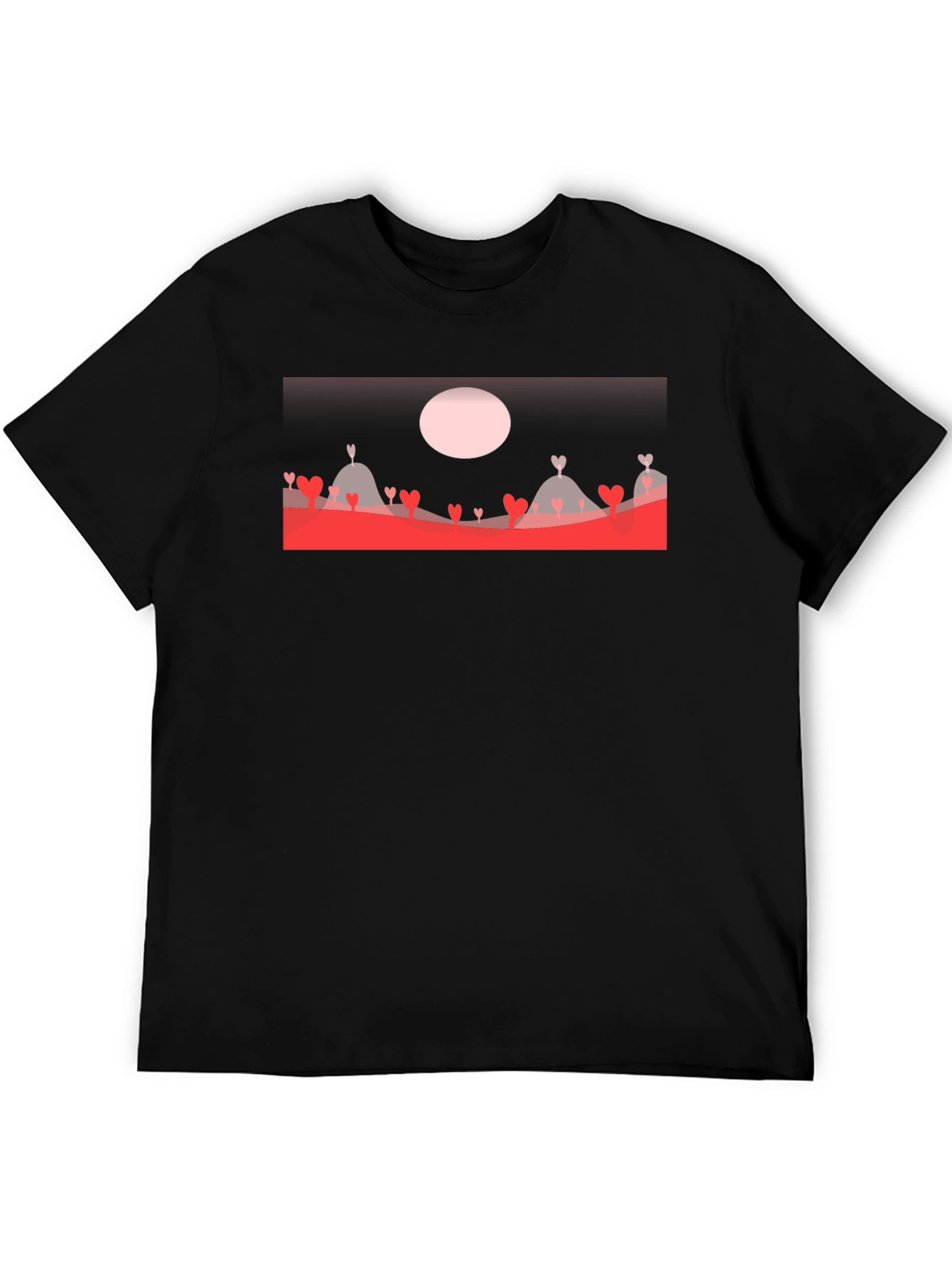 Romantic Heart Landscape T-Shirt