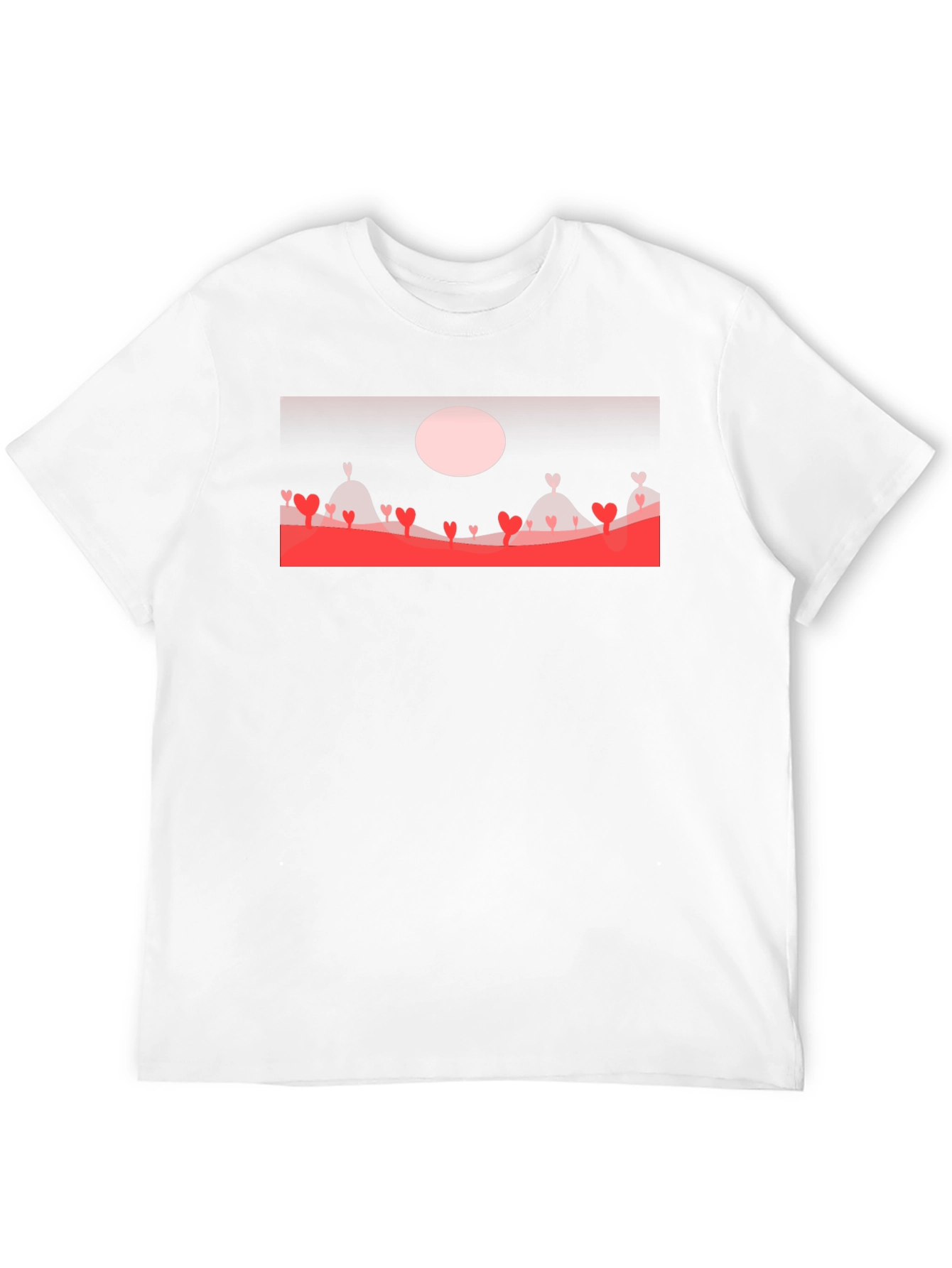 Romantic Heart Landscape T-Shirt