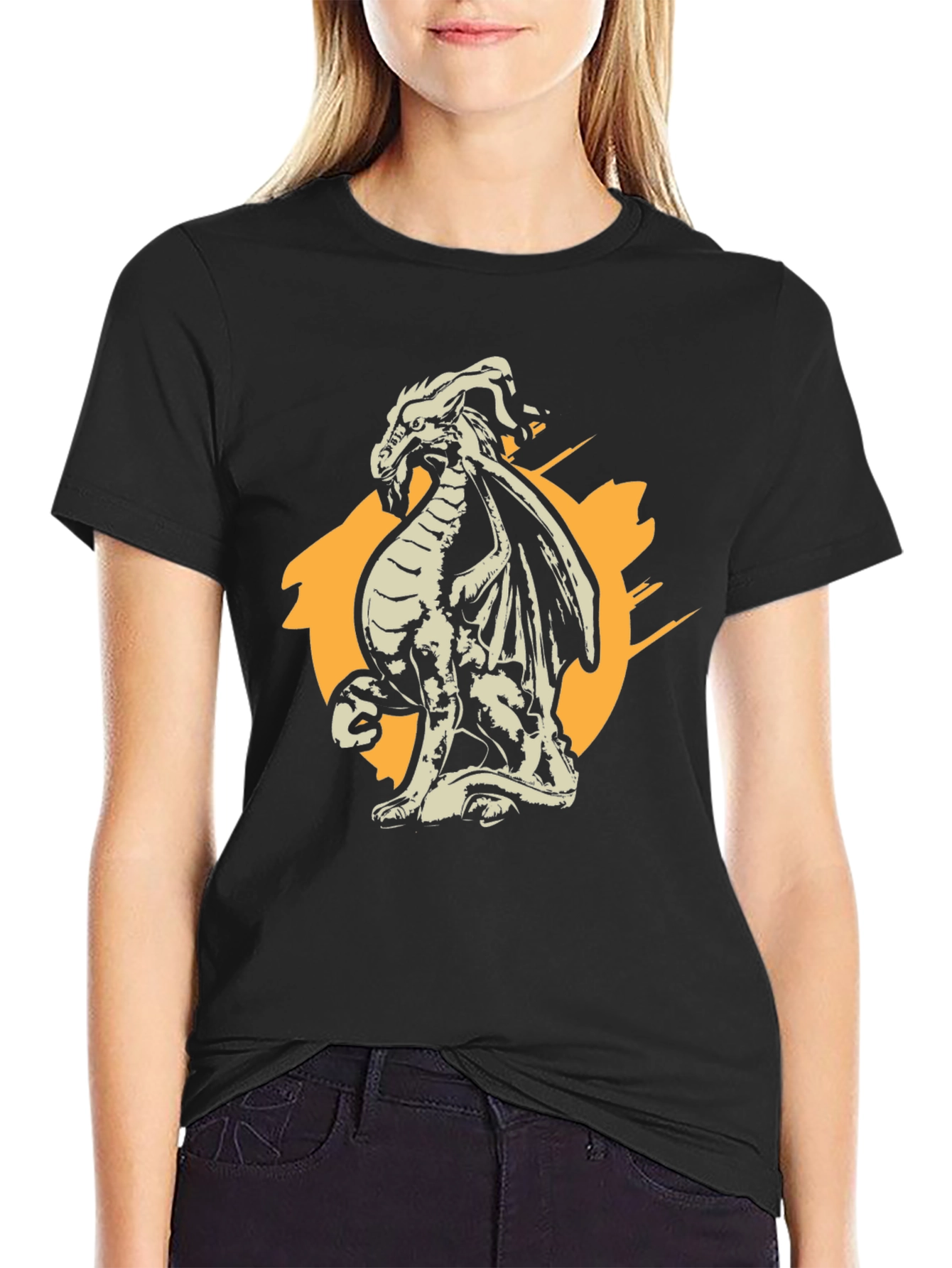 Dragon Graphic Tee - Black
