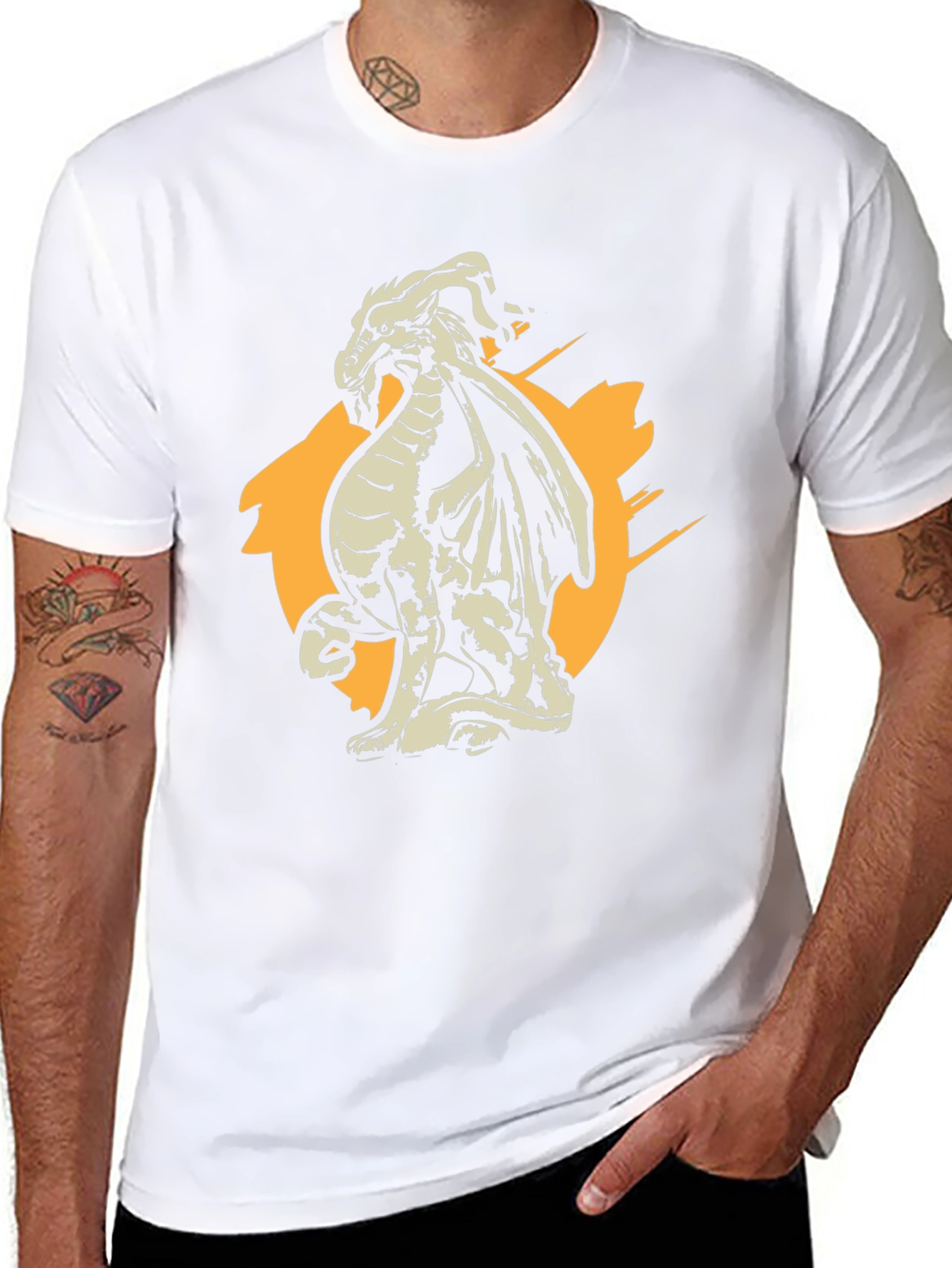 Dragon Graphic Tee - Black