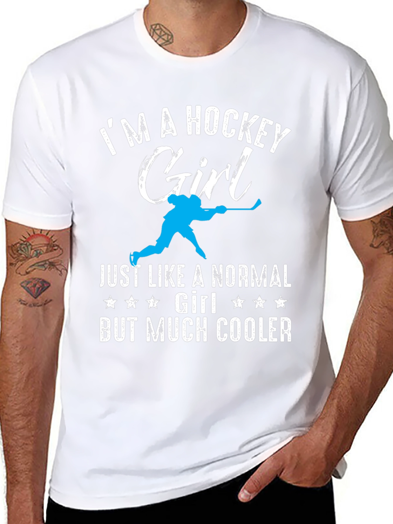 Hockey Girl T-Shirt - Cool & Unique