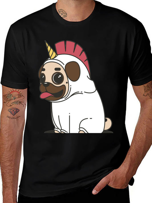 Pug Unicorn T-Shirt - Funny Dog Tee