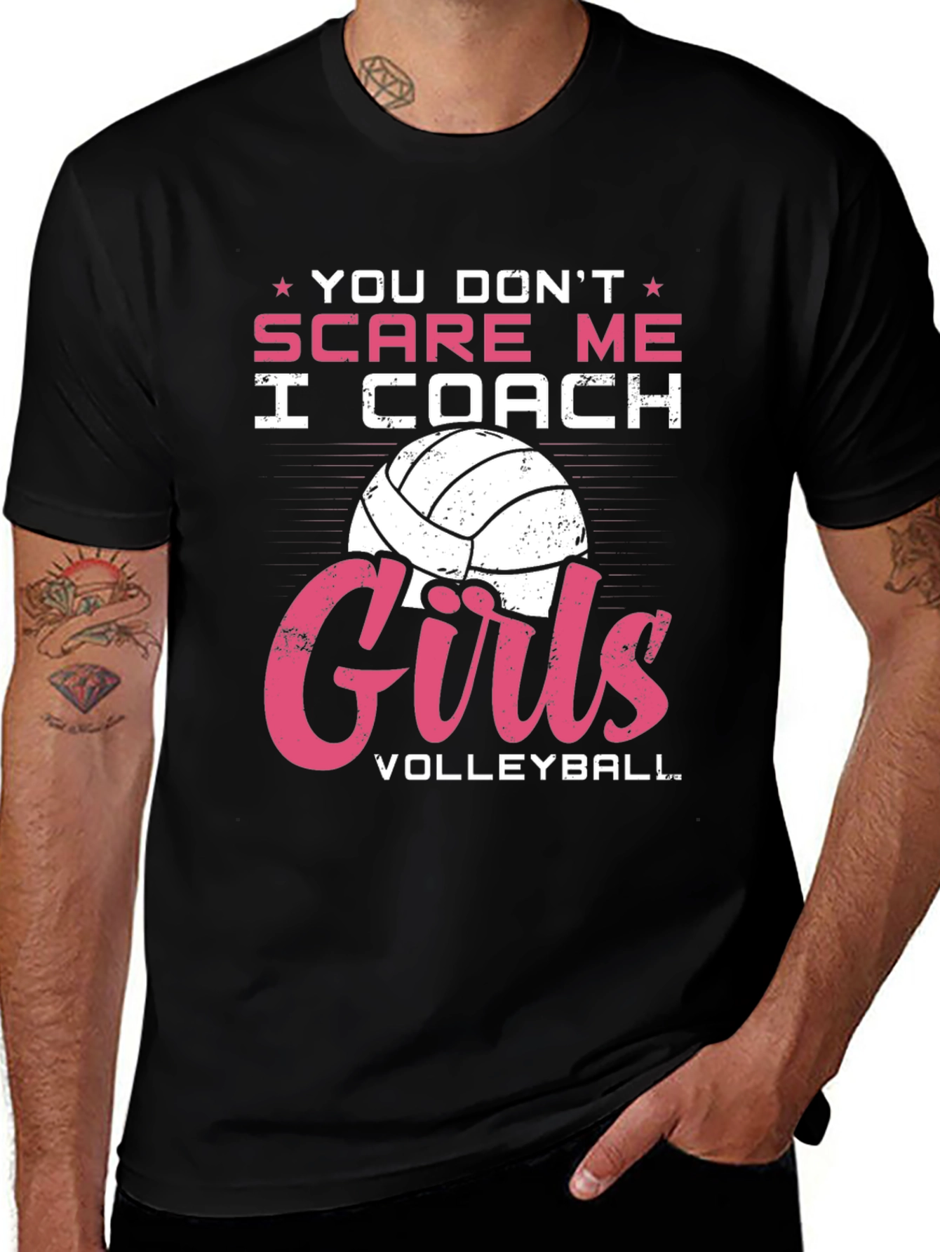 Volleyball Coach Graphic T-Shirt