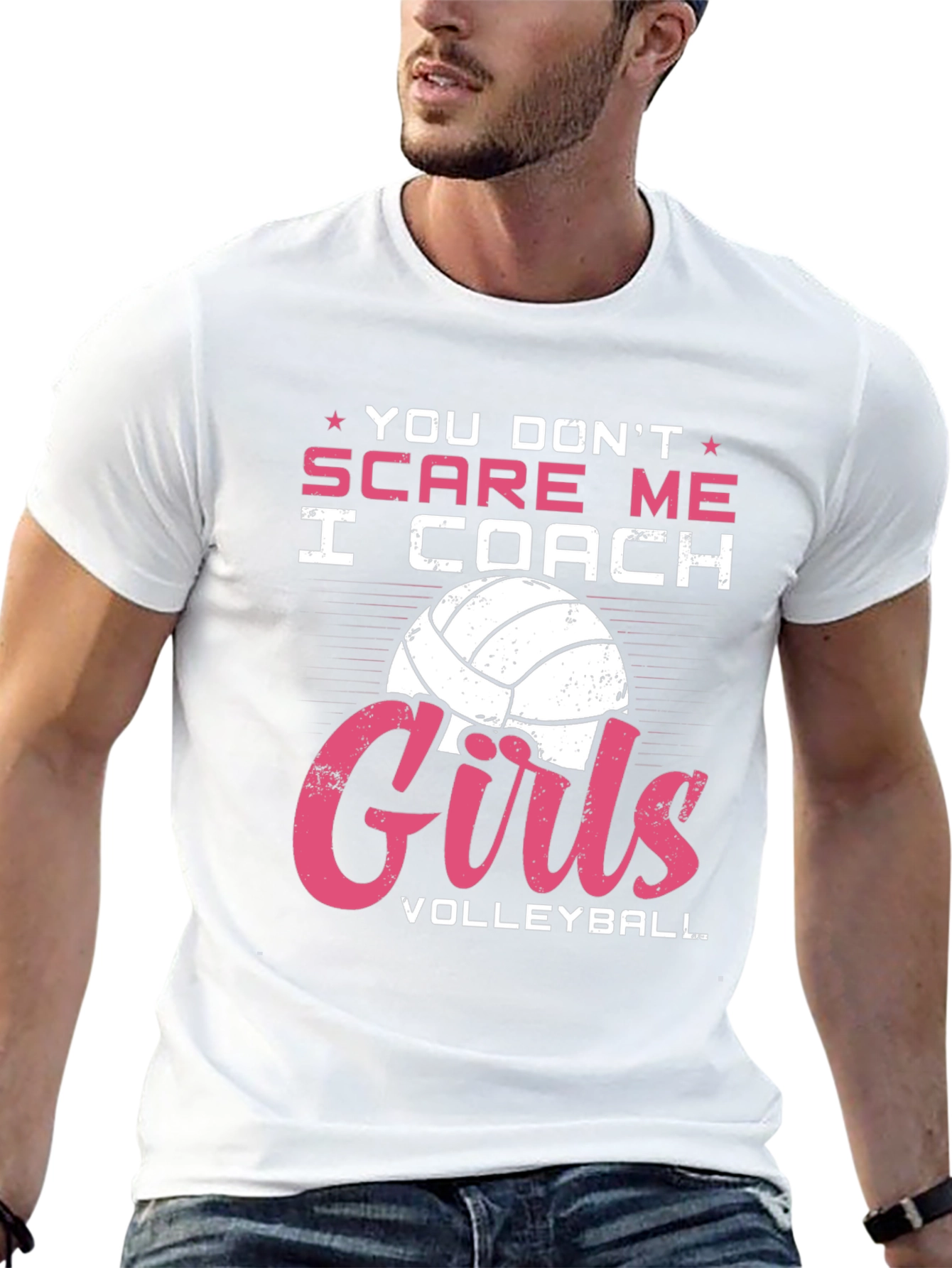 Volleyball Coach Graphic T-Shirt