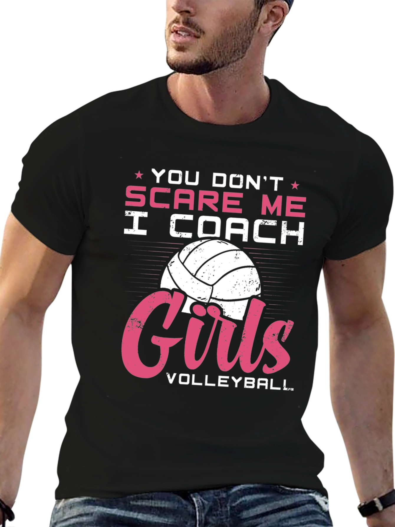 Volleyball Coach Graphic T-Shirt