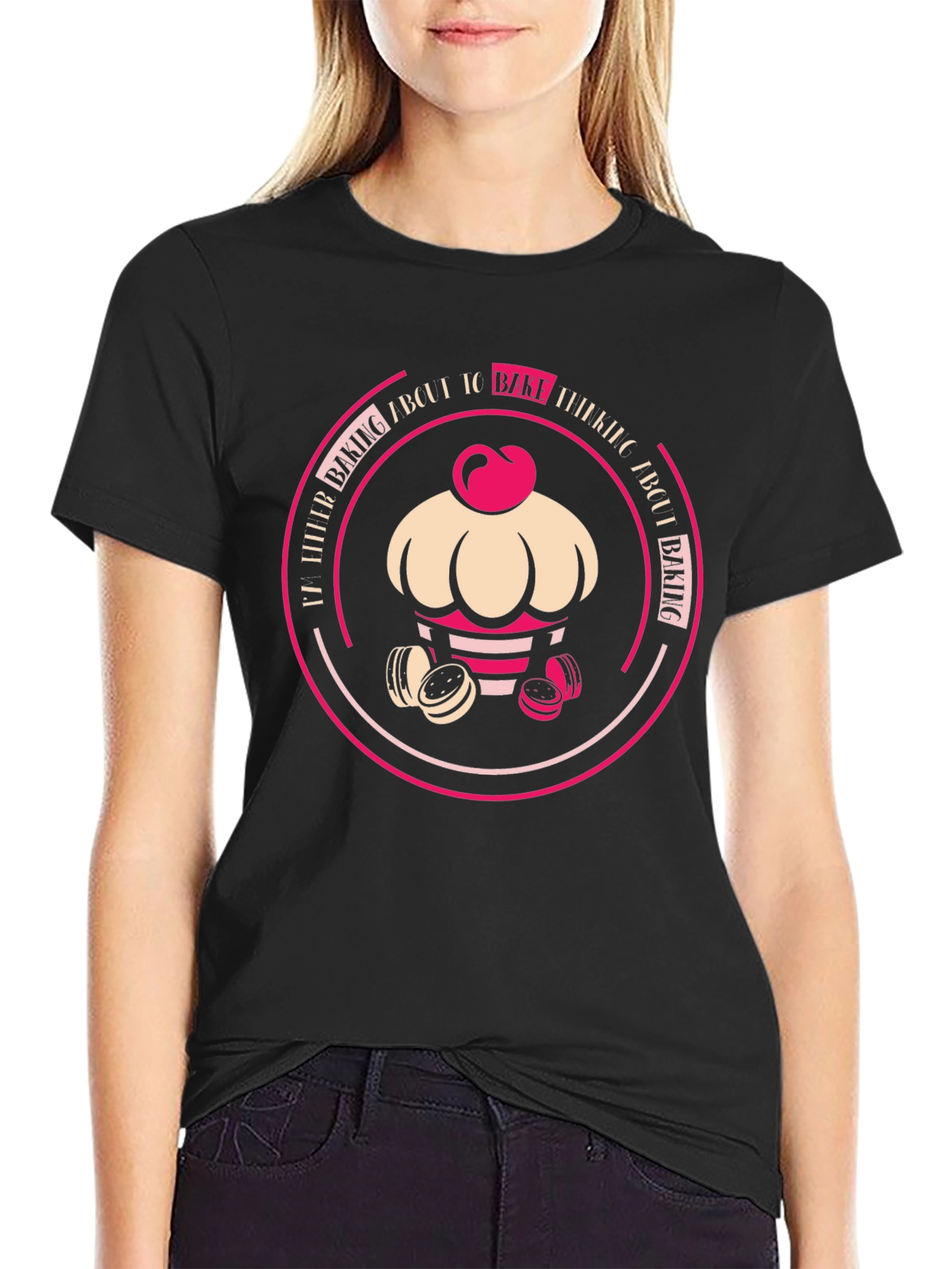 Baking Lovers Black T-Shirt