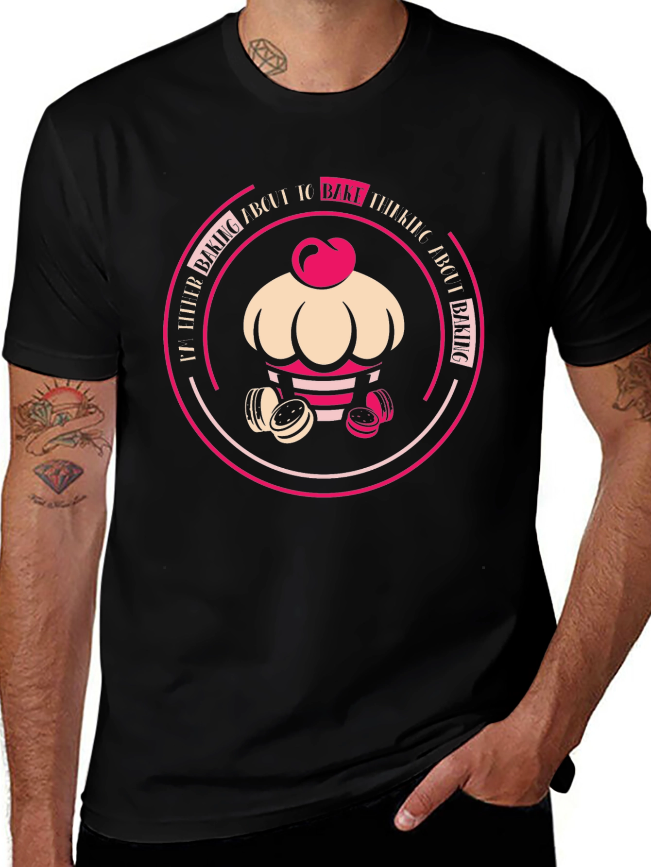 Baking Lovers Black T-Shirt