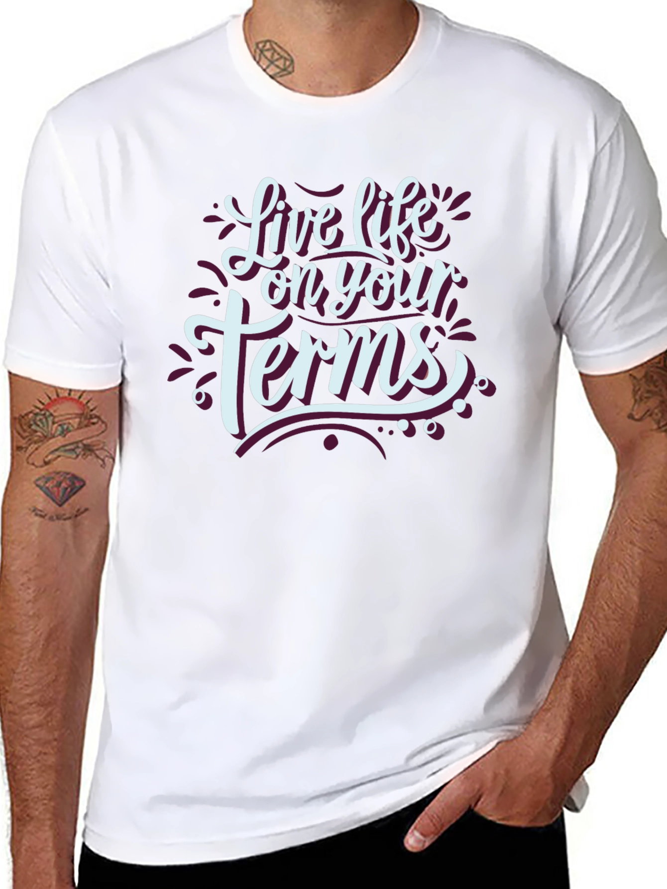 Live Life On Your Terms Black T-Shirt