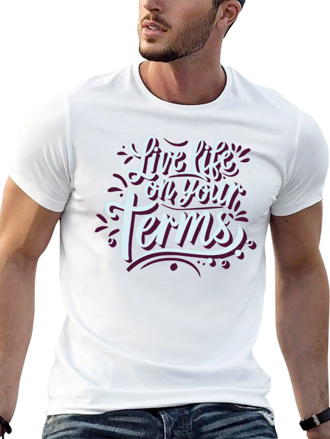 Live Life On Your Terms Black T-Shirt