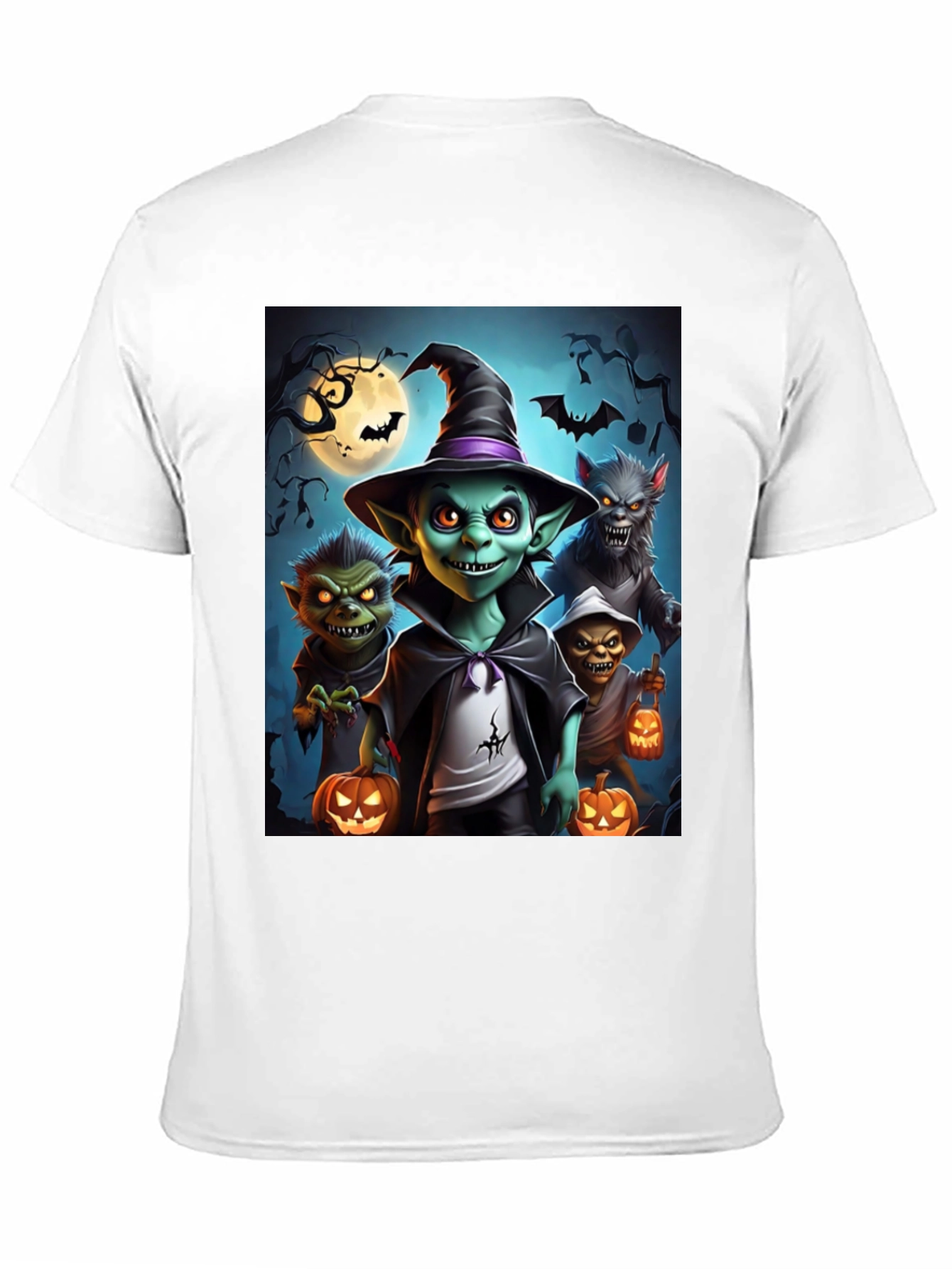 Halloween Monsters Black T-Shirt