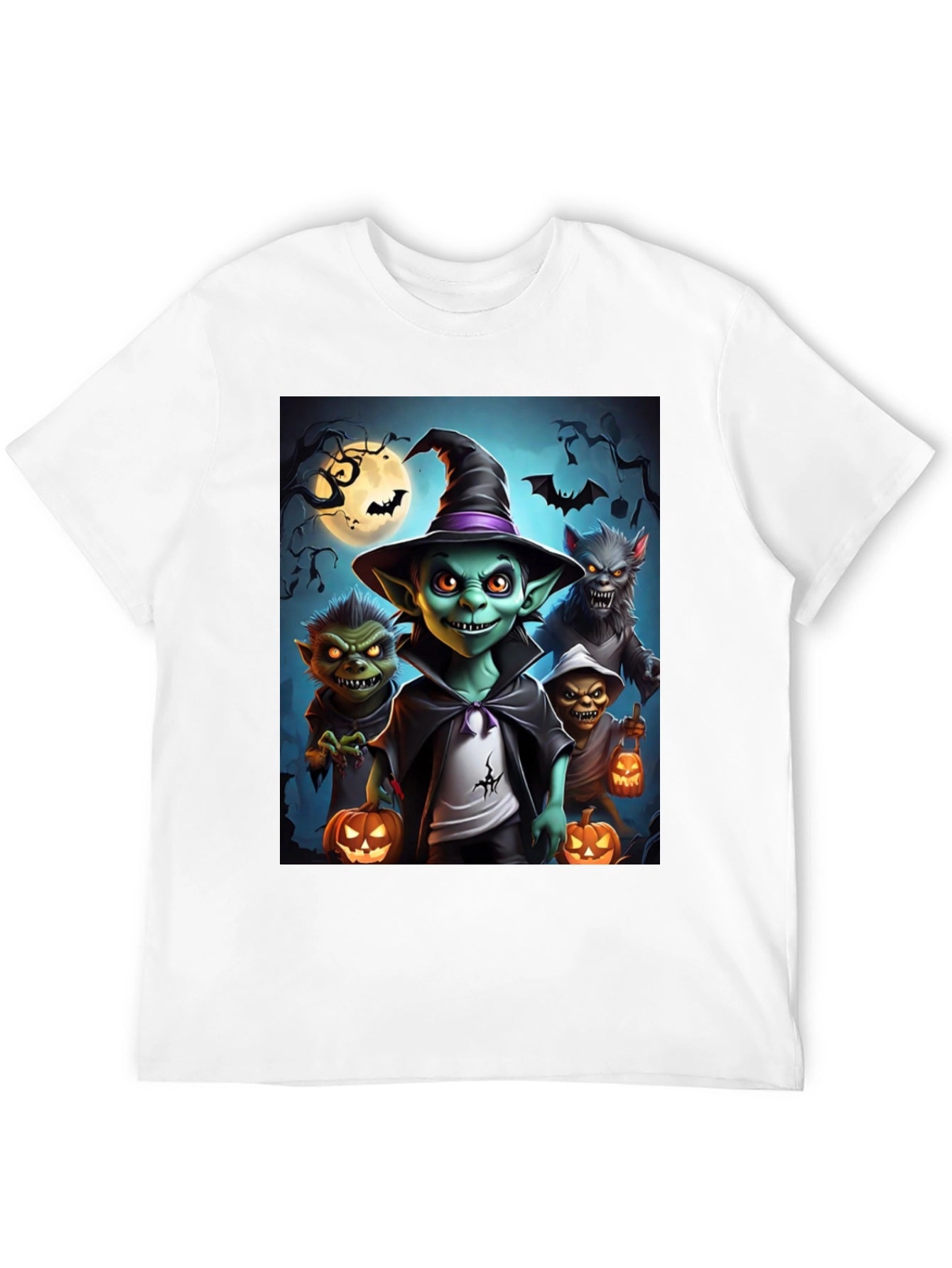 Halloween Monsters Black T-Shirt