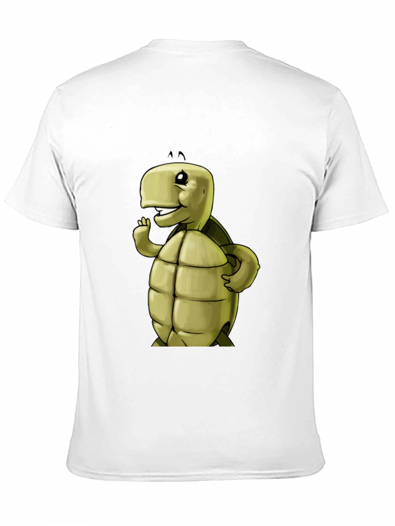 Cartoon Turtle Graphic Tee - Black Unisex T-Shirt