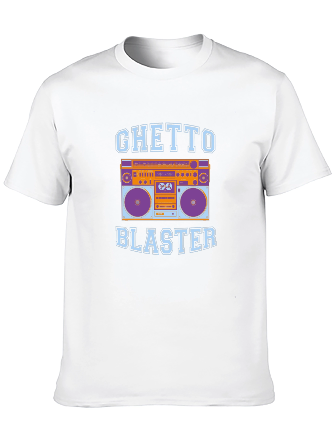 Ghetto Blaster Boombox Graphic Tee - Retro Style