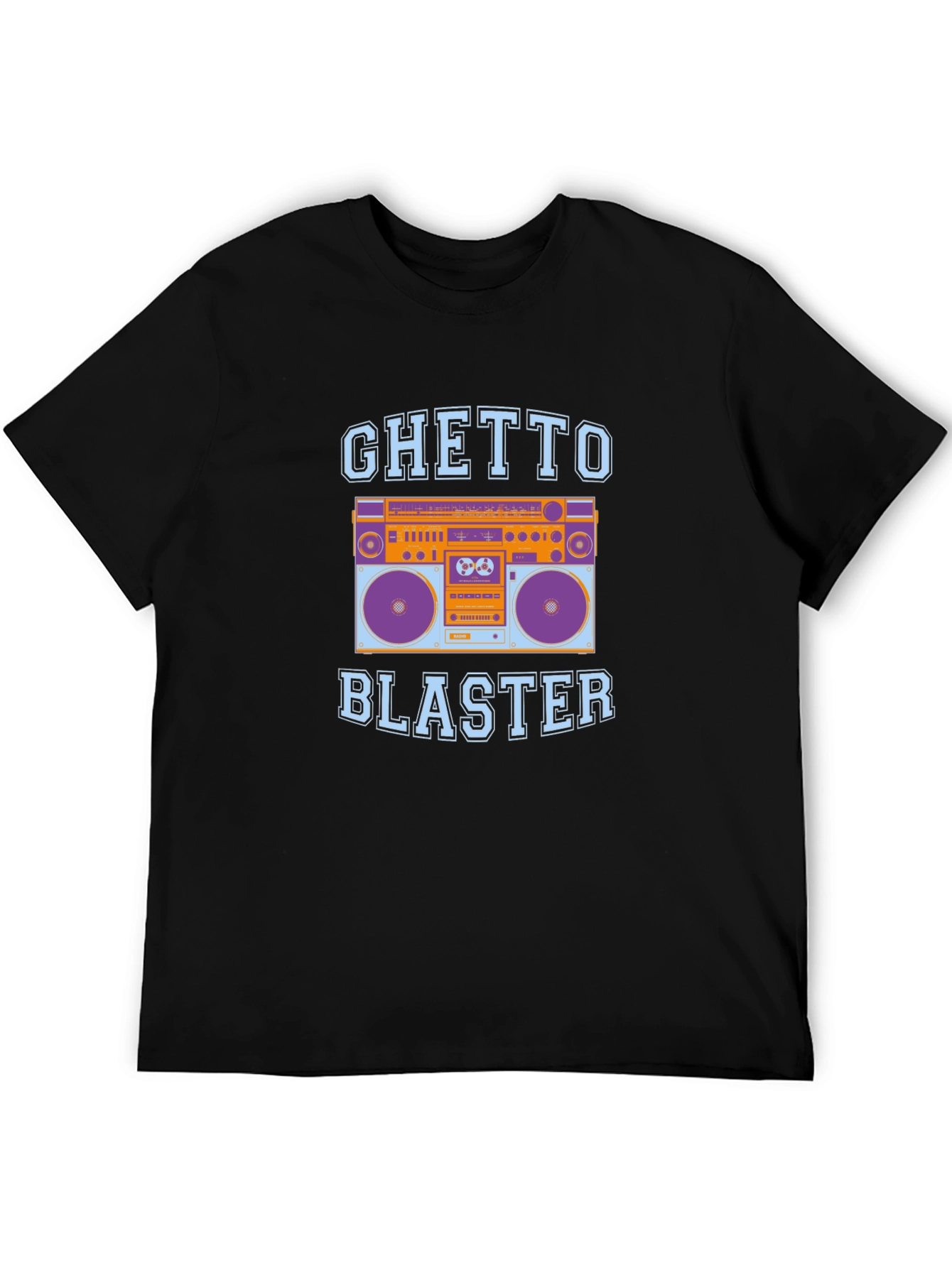 Ghetto Blaster Boombox Graphic Tee - Retro Style
