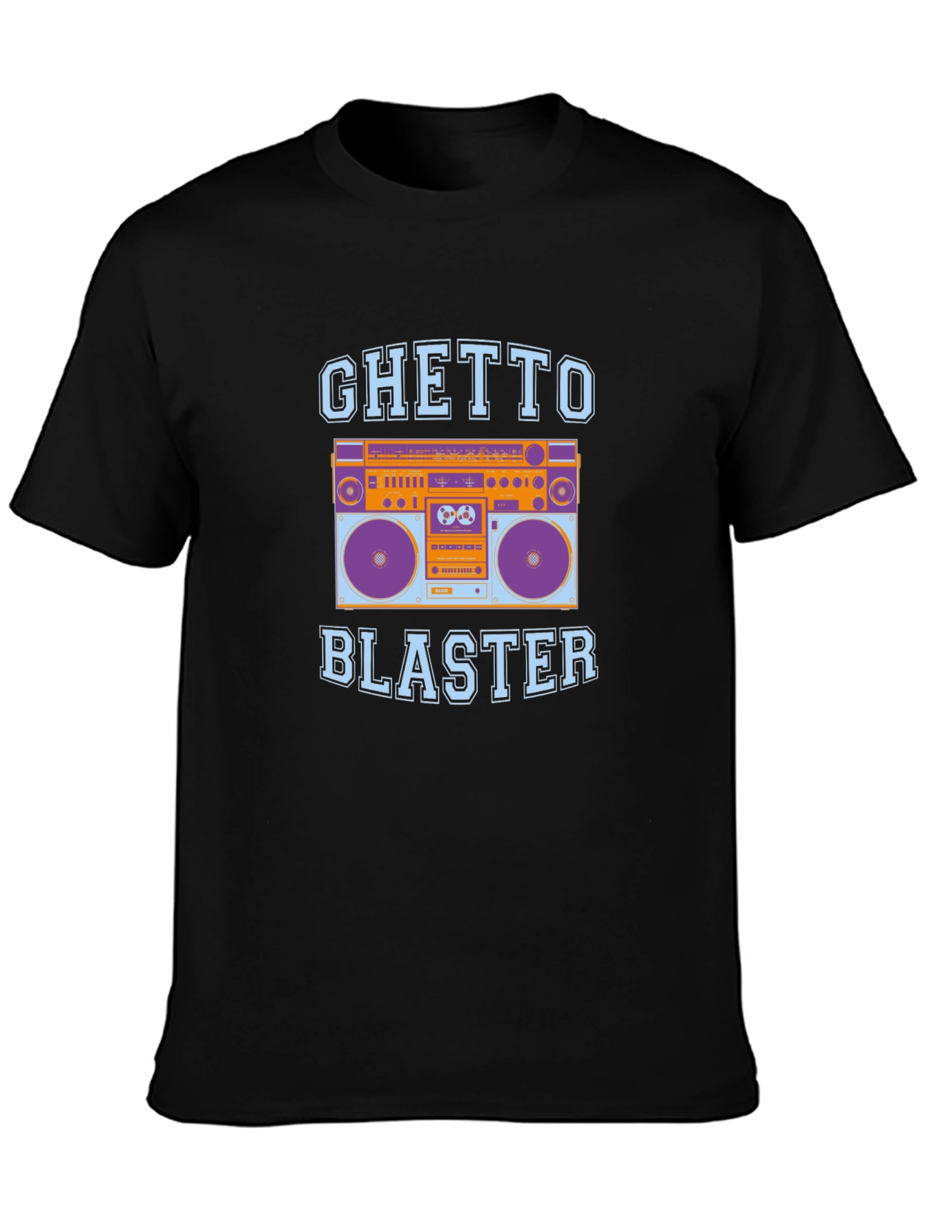 Ghetto Blaster Boombox Graphic Tee - Retro Style