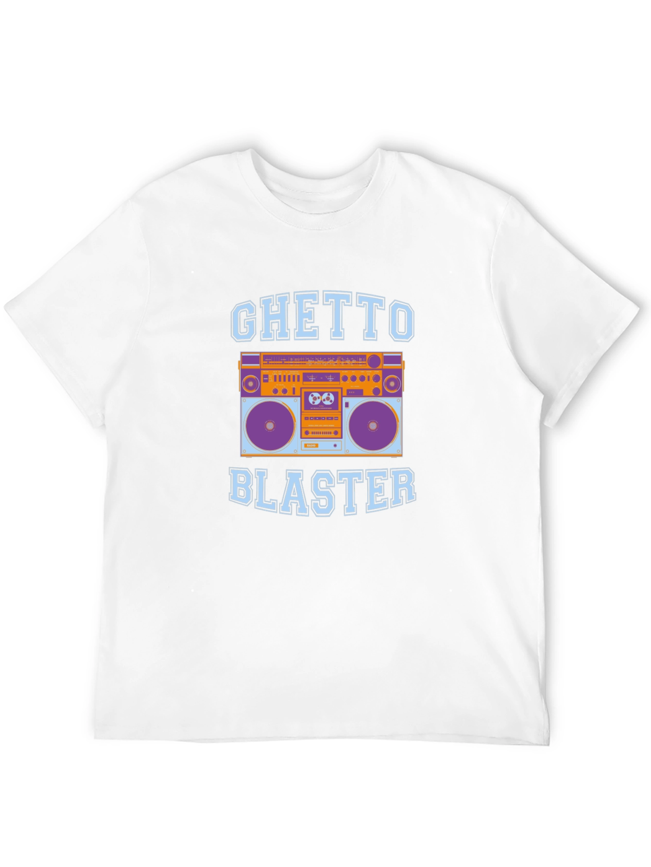 Ghetto Blaster Boombox Graphic Tee - Retro Style