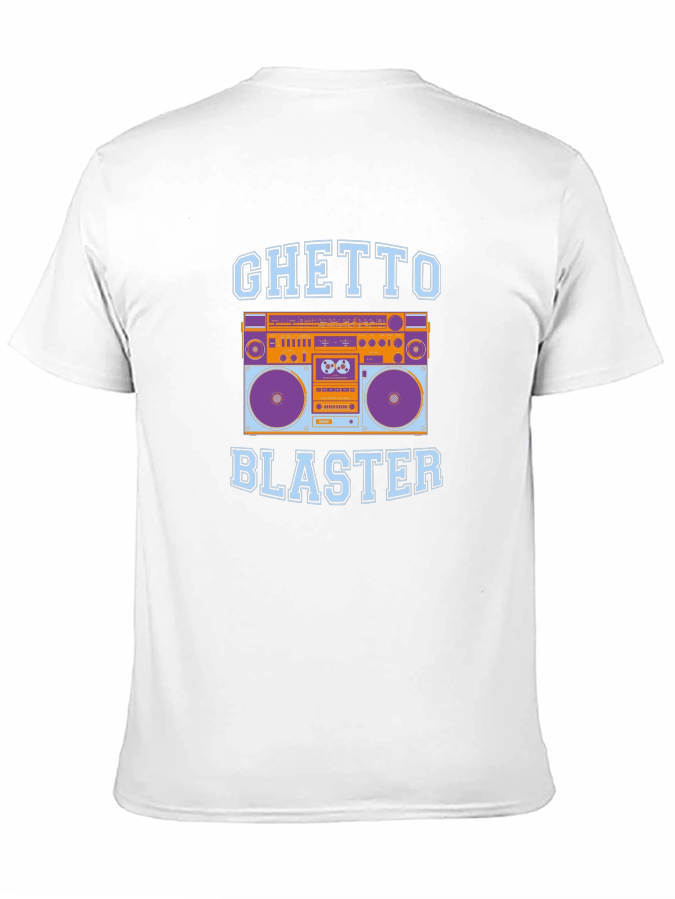 Ghetto Blaster Boombox Graphic Tee - Retro Style