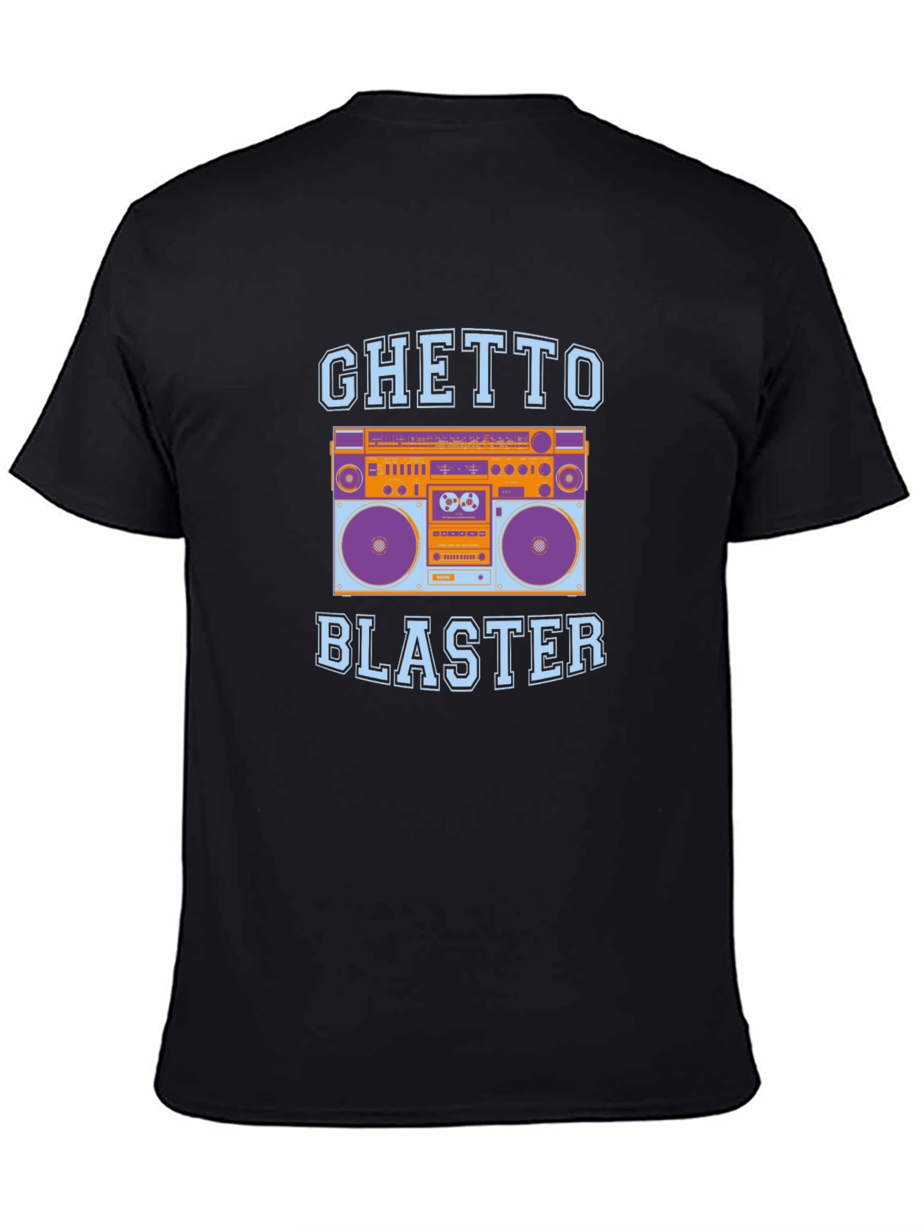 Ghetto Blaster Boombox Graphic Tee - Retro Style