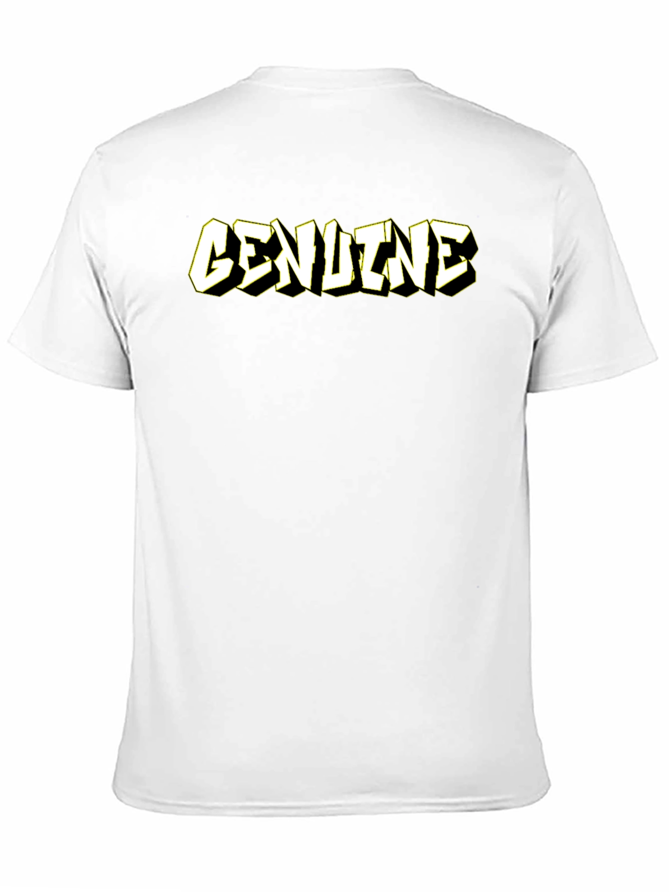Genuine Graphic Tee - Premium Black Cotton