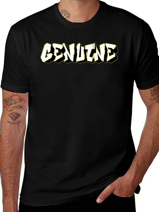 Genuine Graphic Tee - Premium Black Cotton