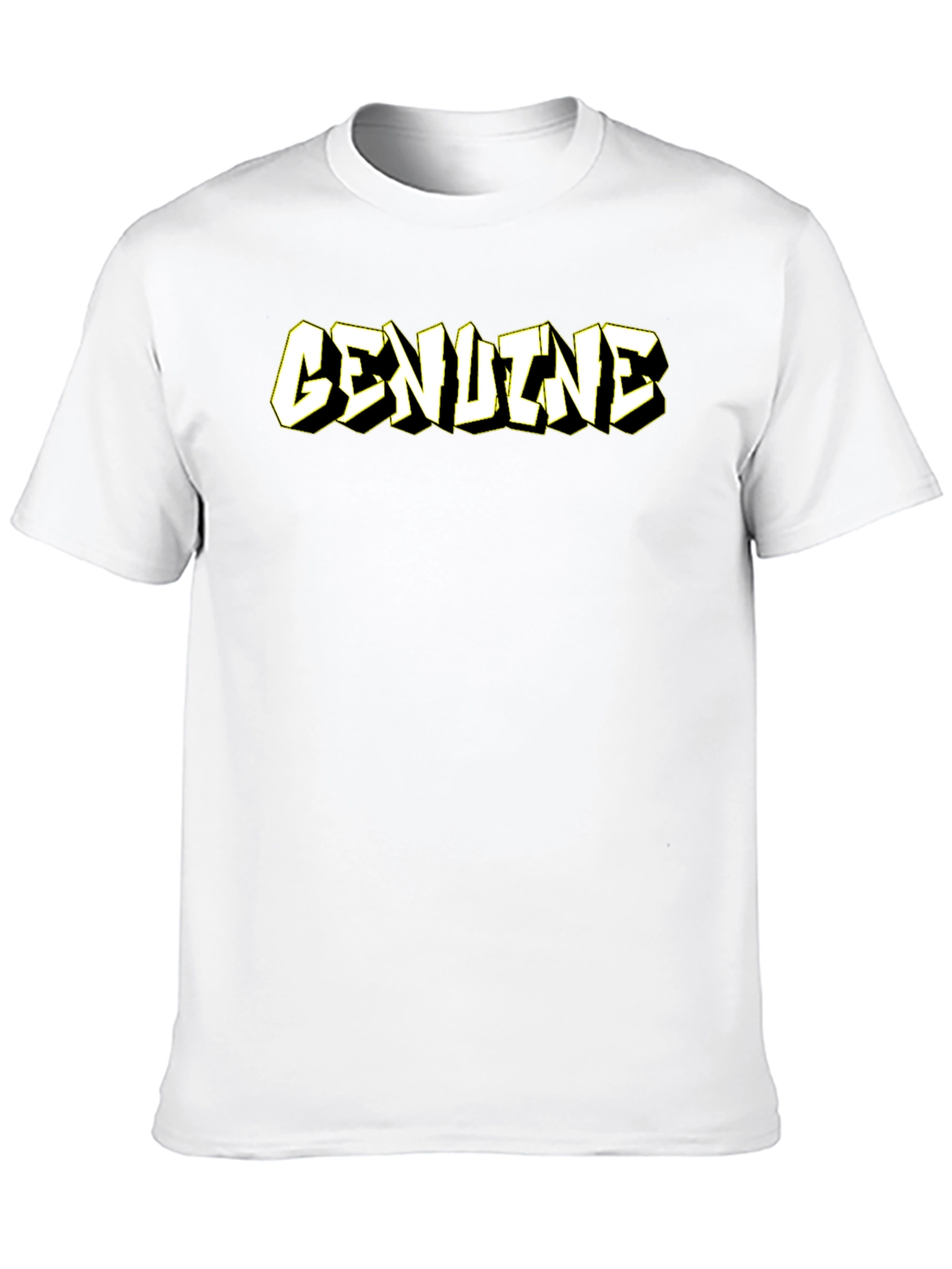 Genuine Graphic Tee - Premium Black Cotton